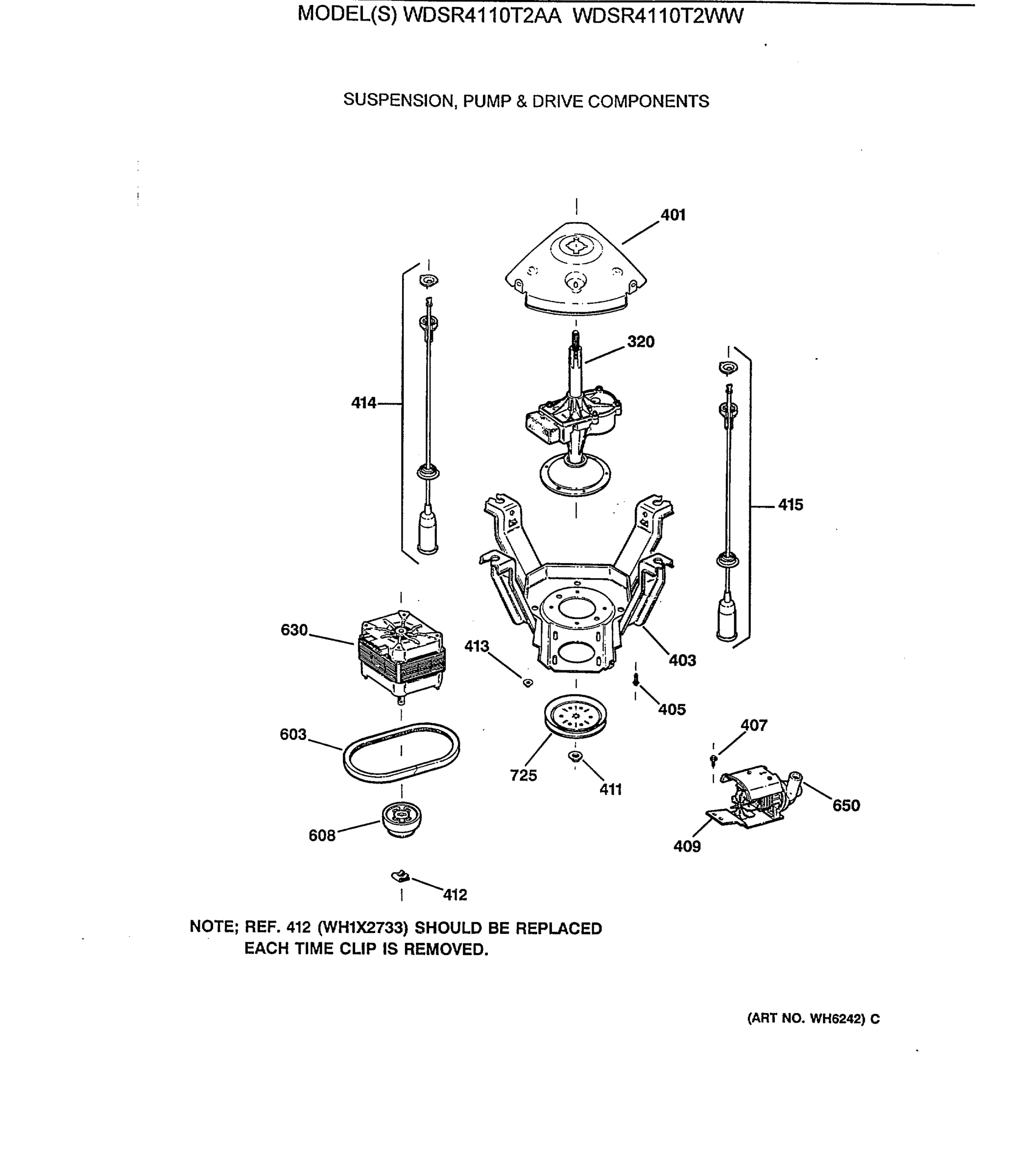 SUSPENSION, PUMP & DRIVE COMPONENTS