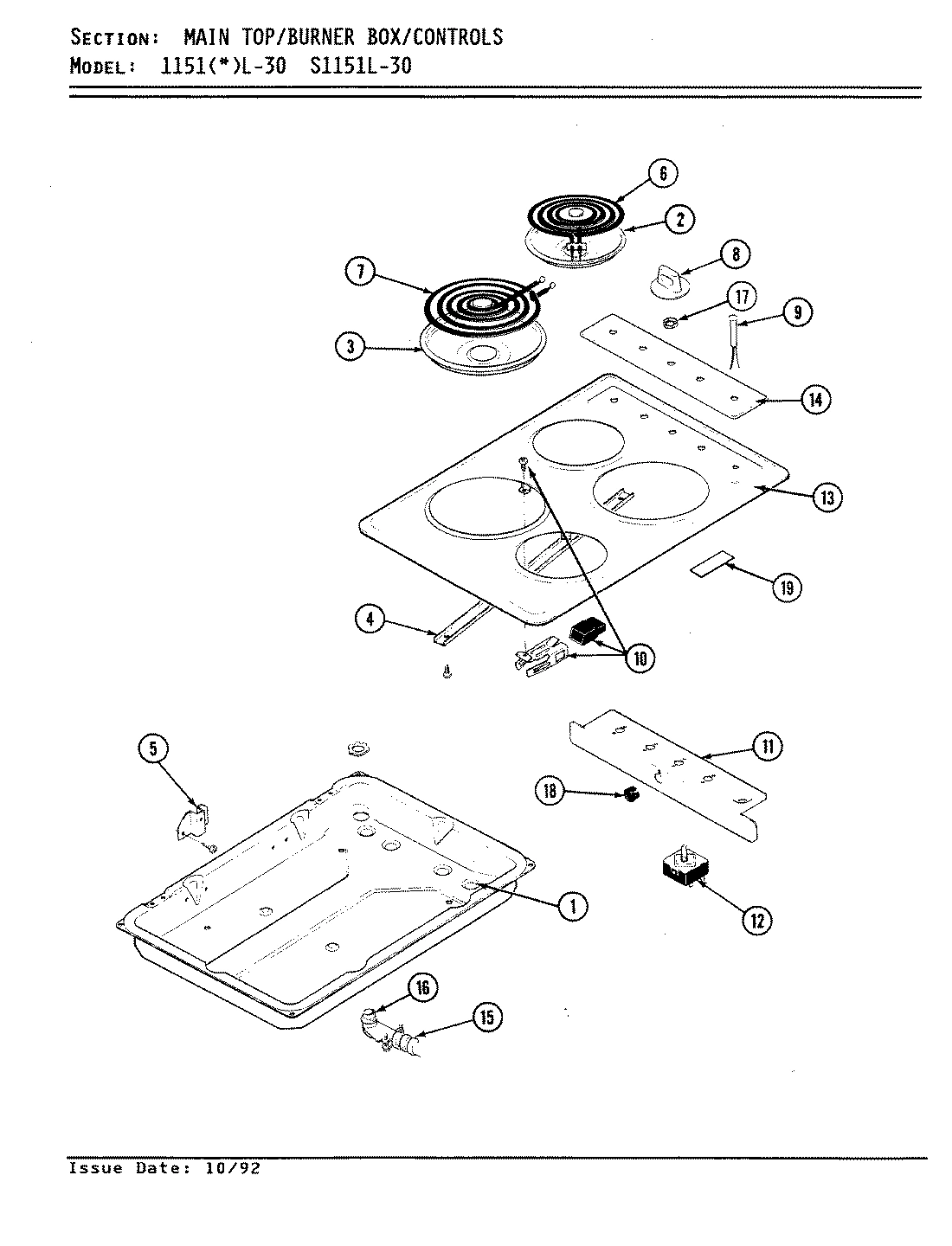 01 - TOP ASSY./BURNER BOX