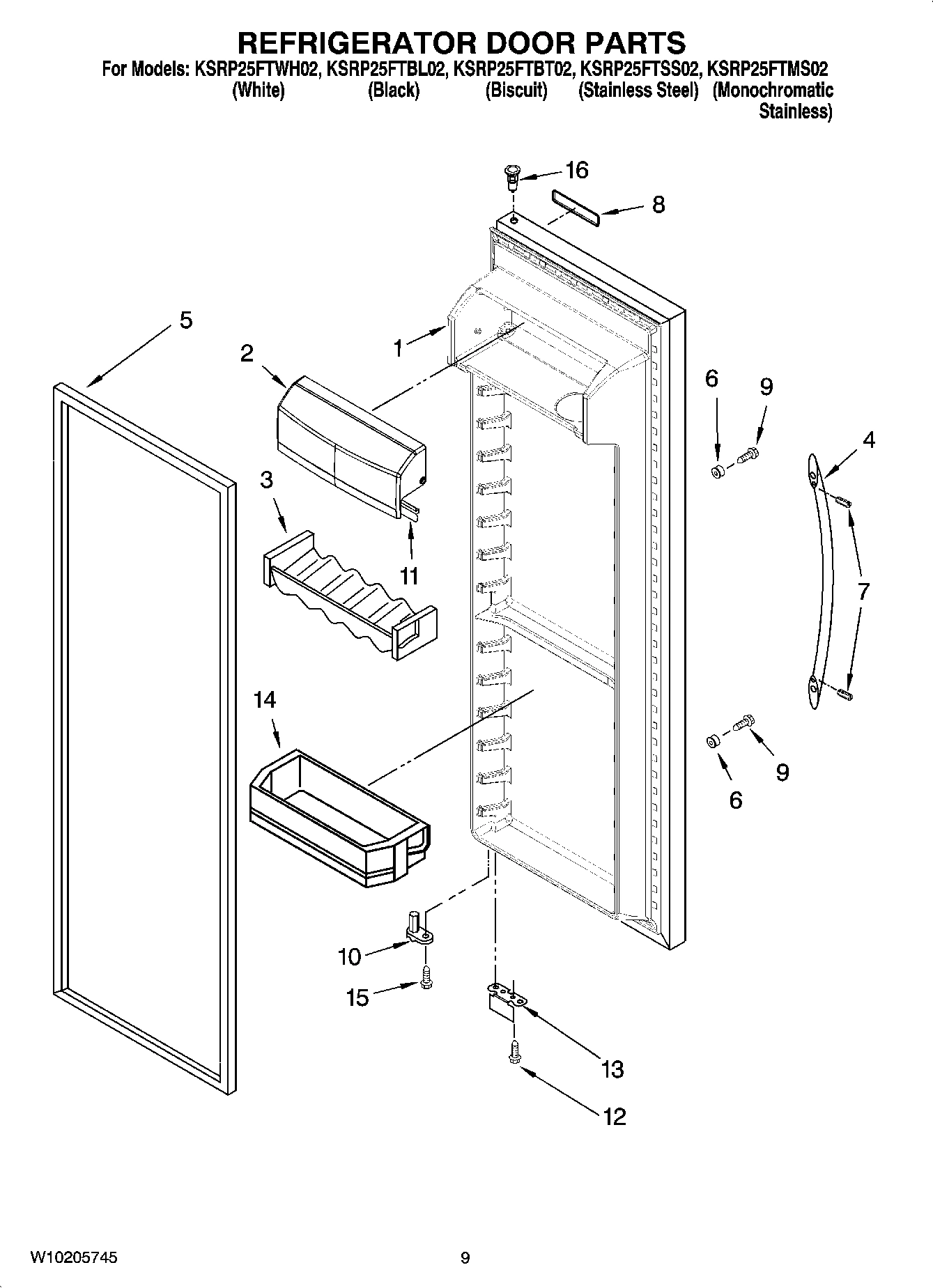 06 - REFRIGERATOR DOOR PARTS