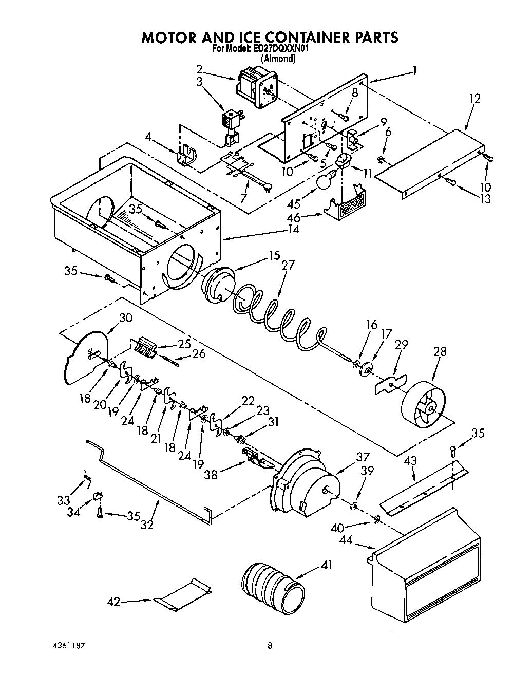 06 - MOTOR AND ICE CONTAINER