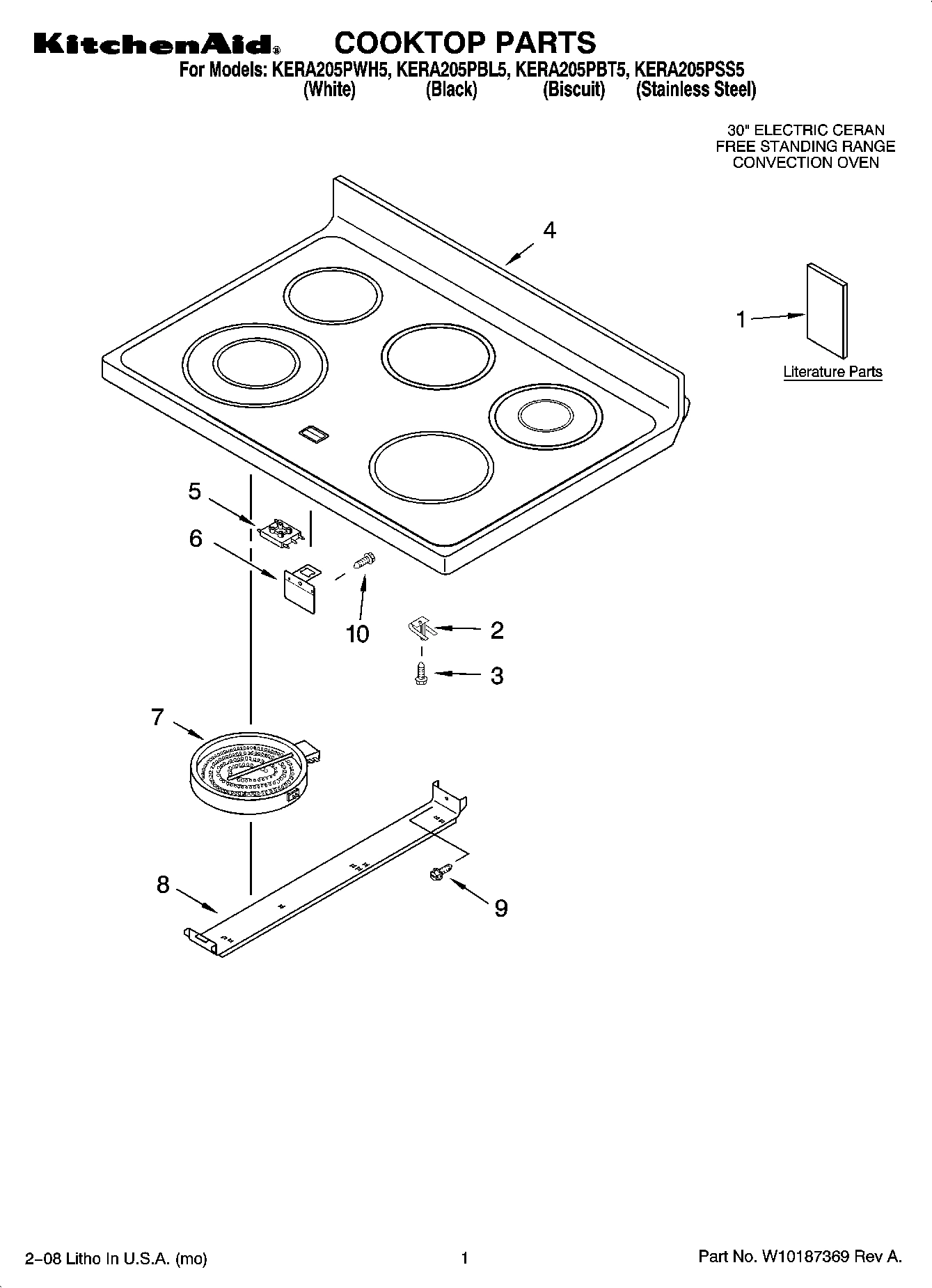 01 - COOKTOP PARTS