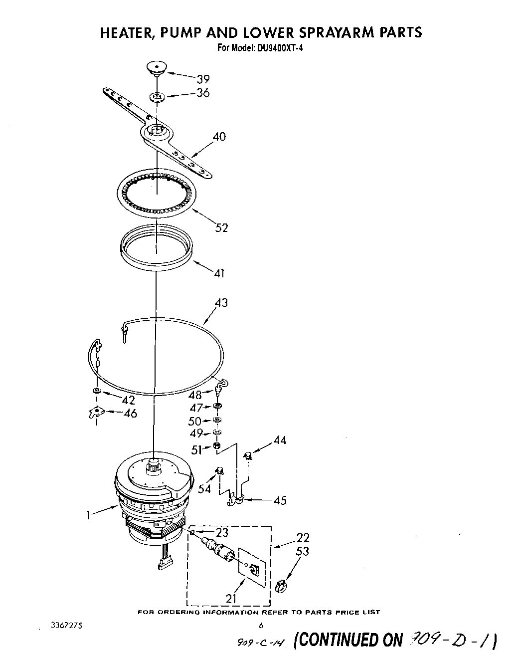 04 - HEATER, PUMP AND LOWER SPRAY ARM
