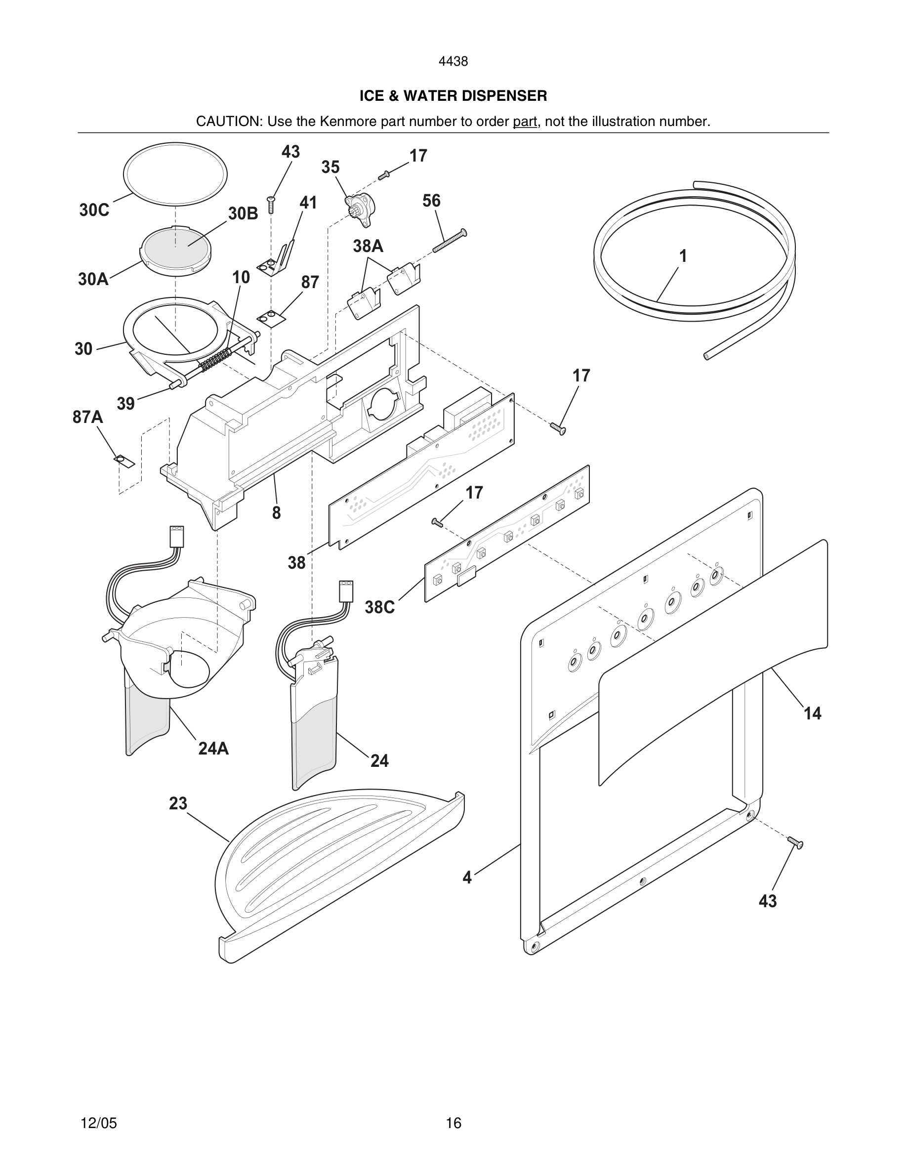 17 - ICE & WATER DISPENSER