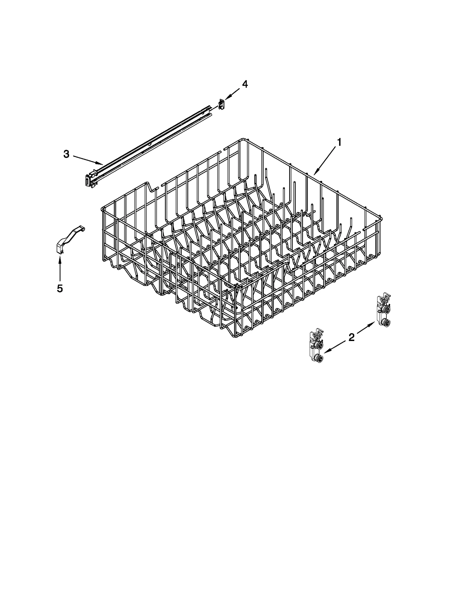 UPPER RACK AND TRACK PARTS
