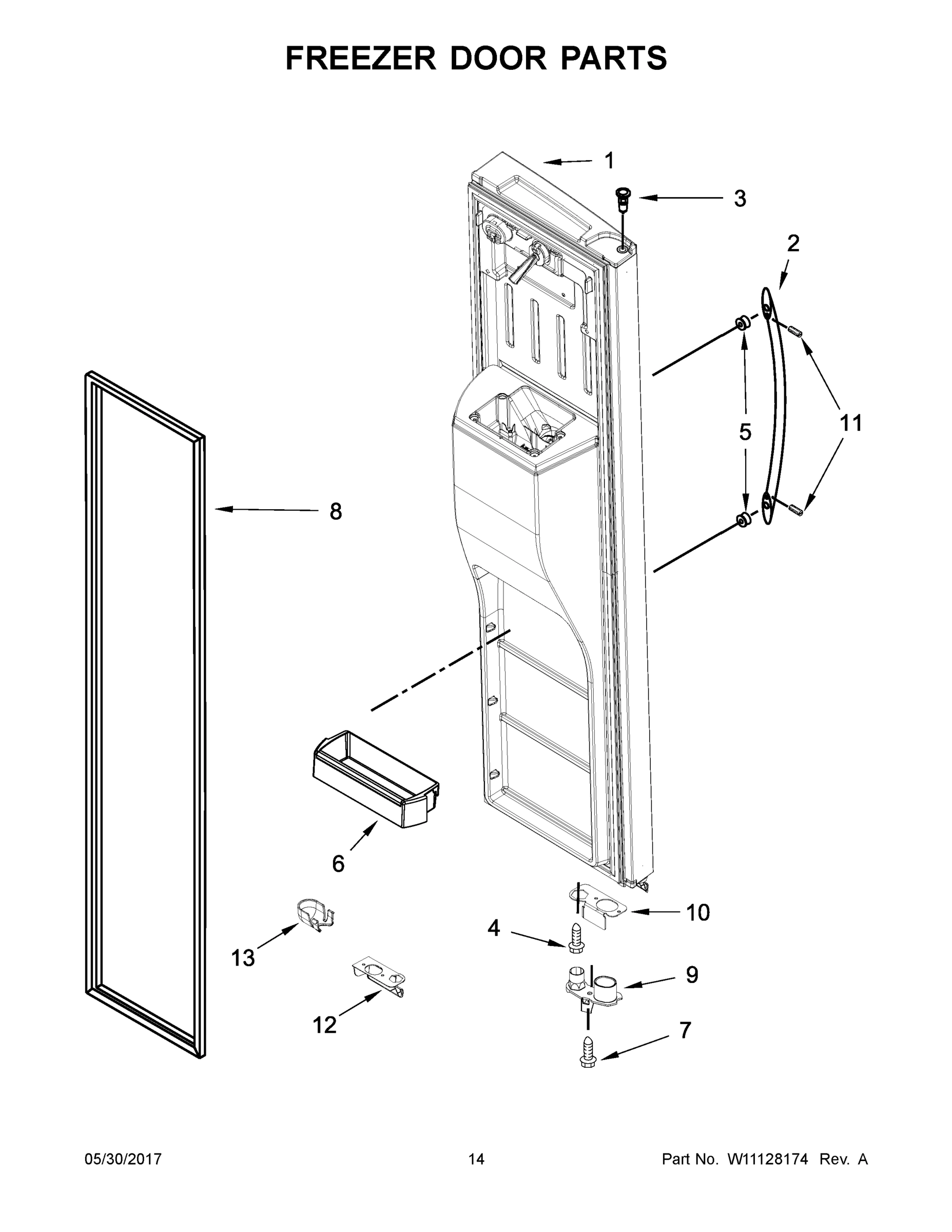 08 - FREEZER DOOR PARTS