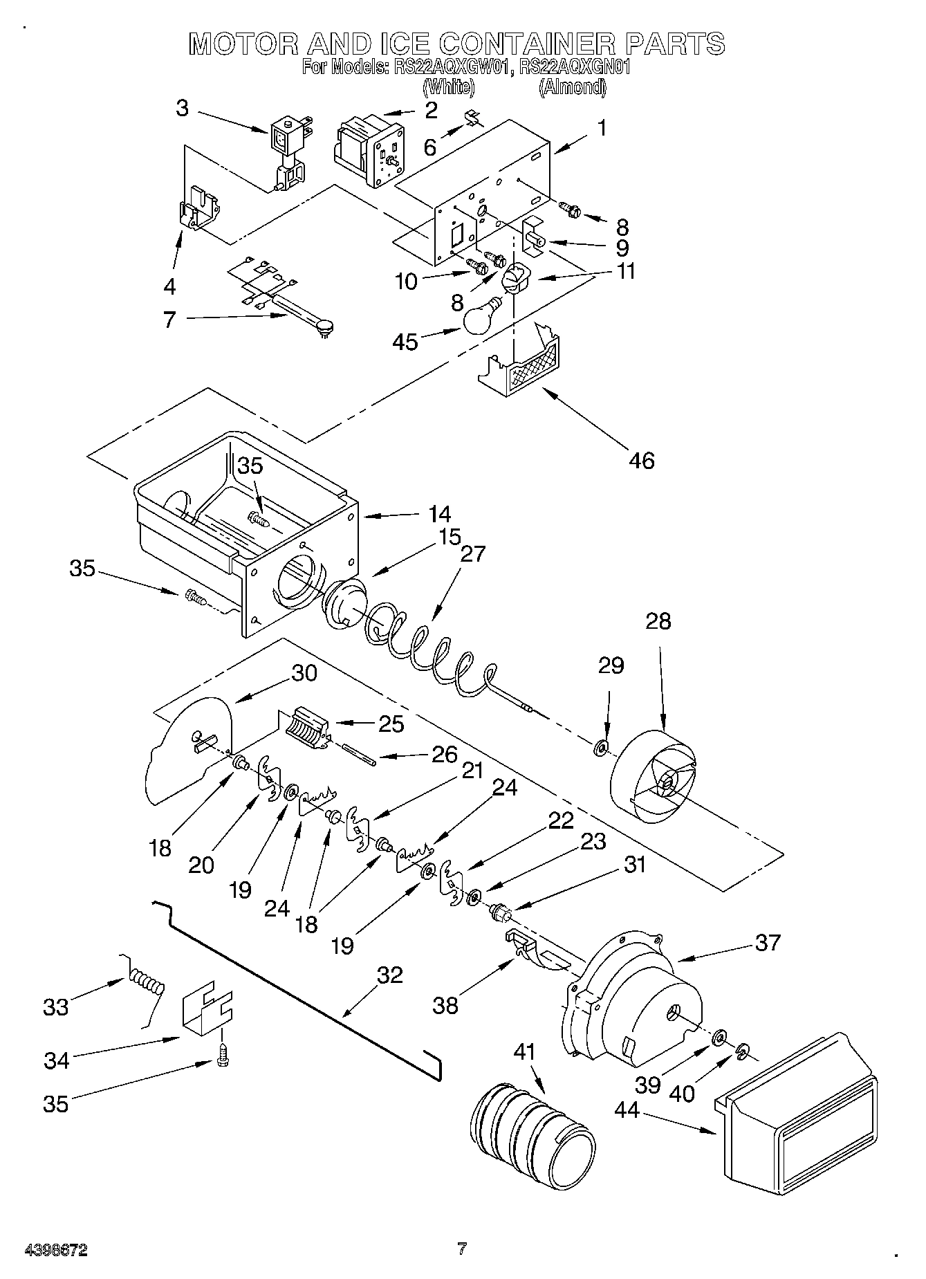 05 - MOTOR AND ICE CONTAINER