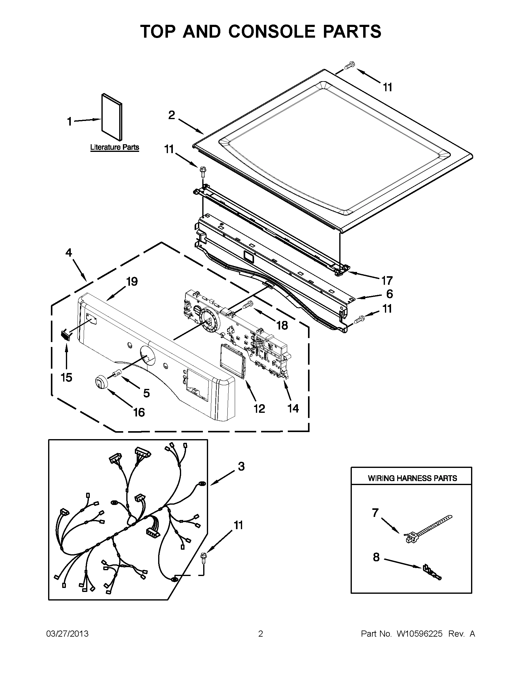 01 - TOP AND CONSOLE PARTS