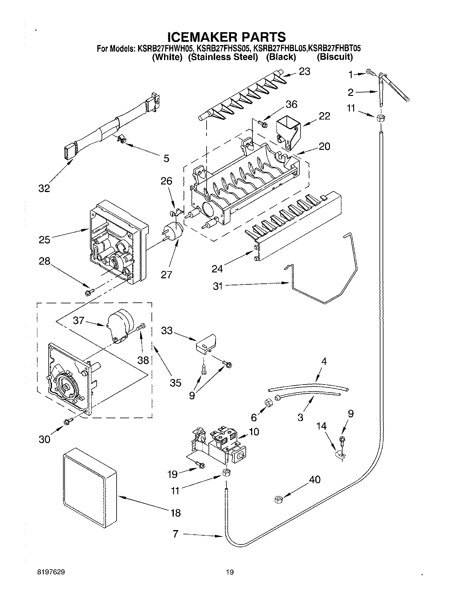 12 - ICE MAKER, OPTIONAL