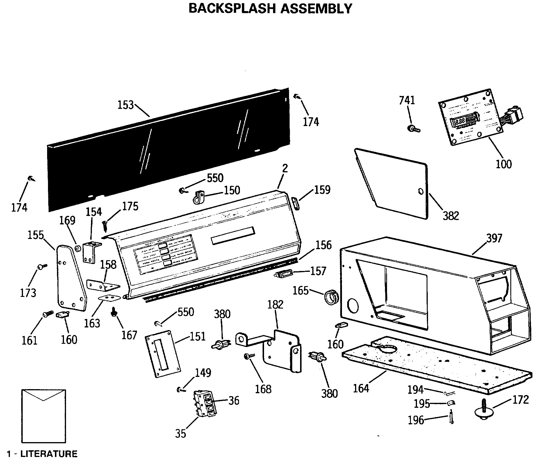 BACKSPLASH ASSEMBLY