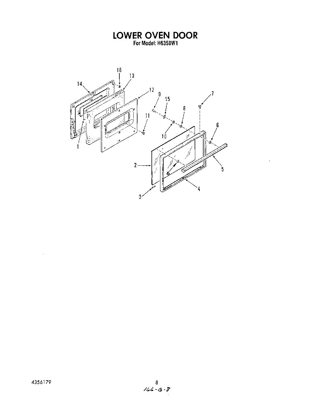 06 - LOWER OVEN DOOR