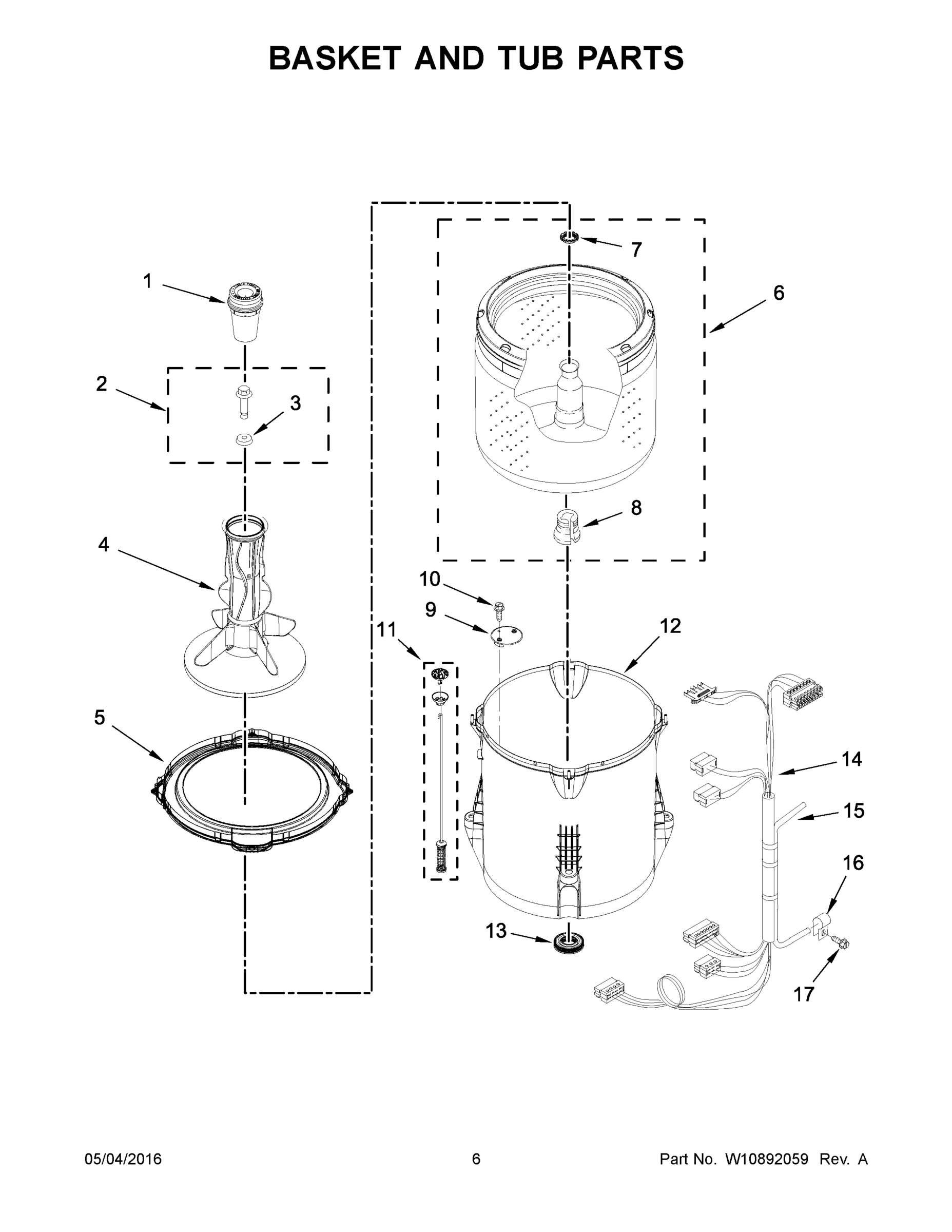 04 - BASKET AND TUB PARTS
