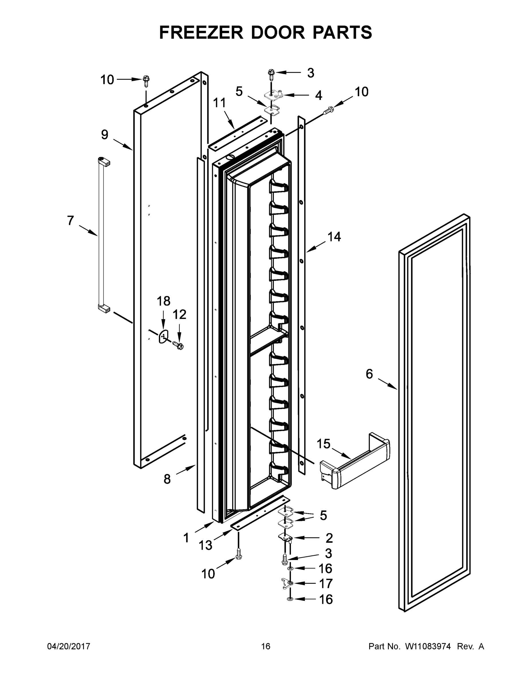 09 - FREEZER DOOR PARTS