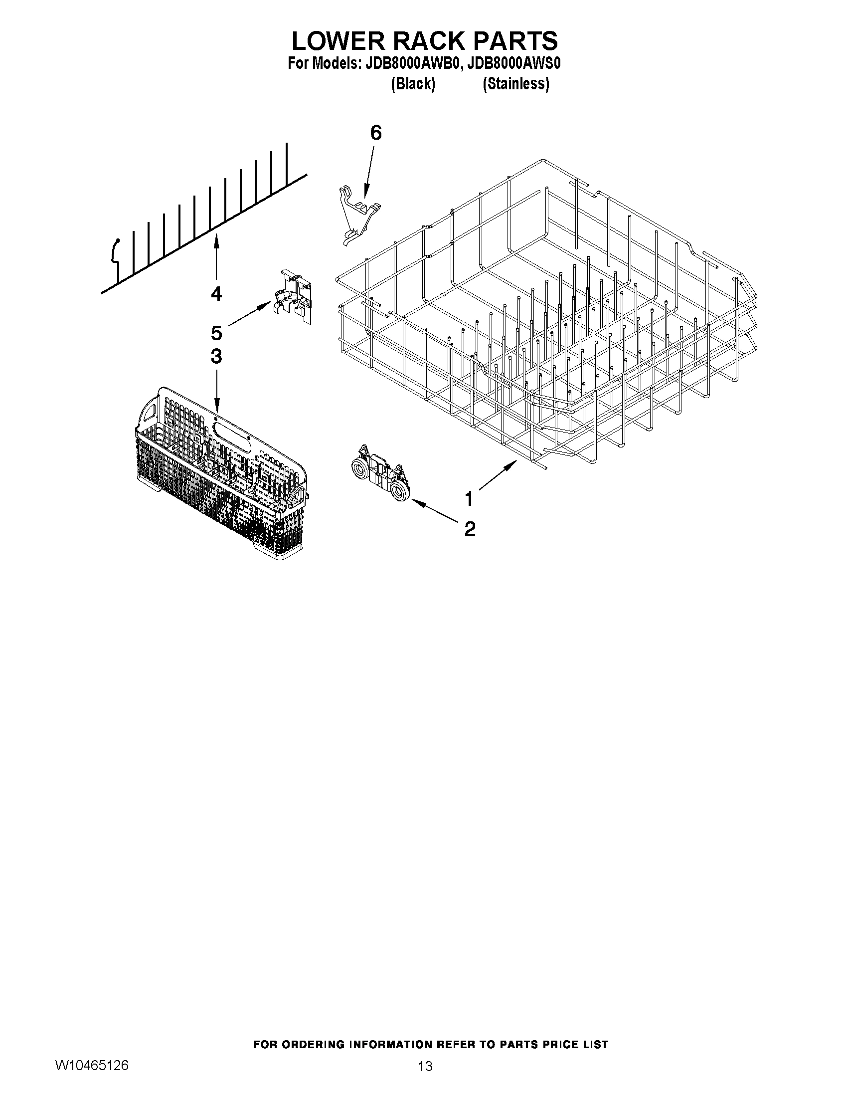 10 - LOWER RACK PARTS