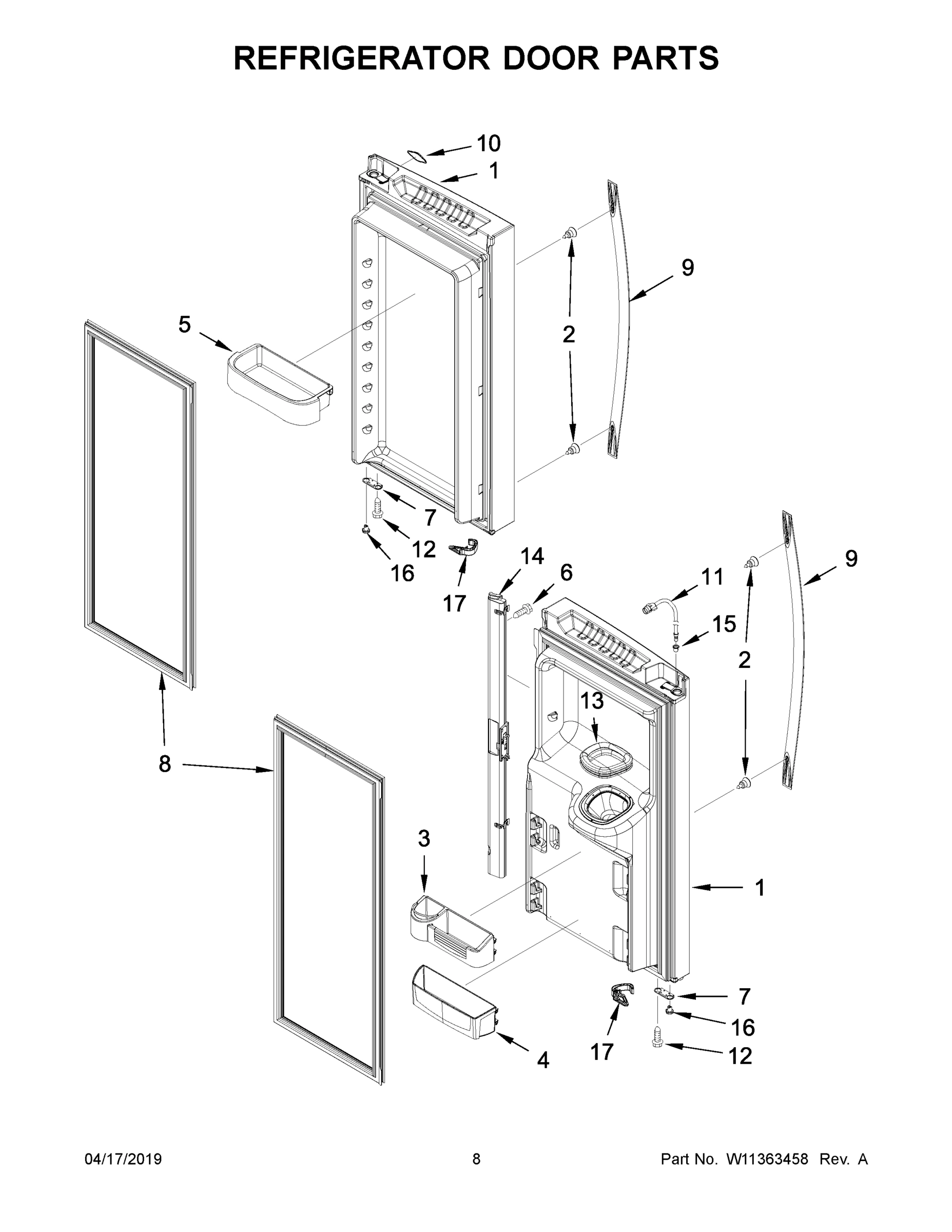 05 - REFRIGERATOR DOOR PARTS