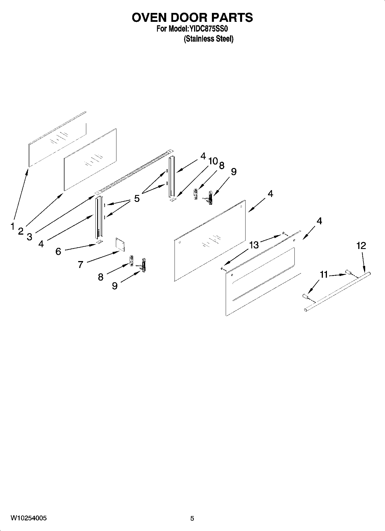 04 - OVEN DOOR PARTS