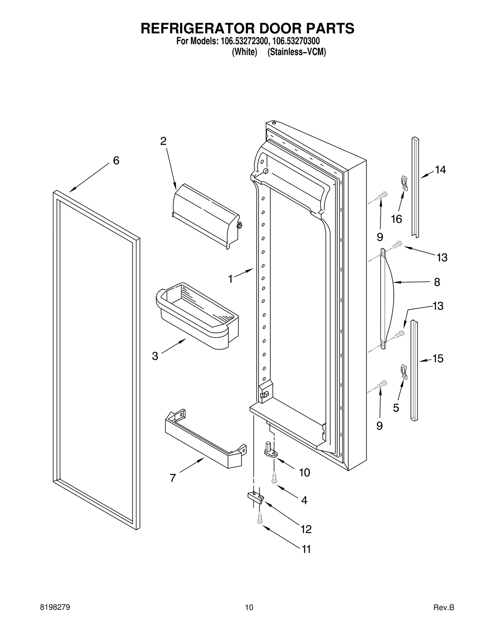 REFRIGERATOR DOOR PARTS