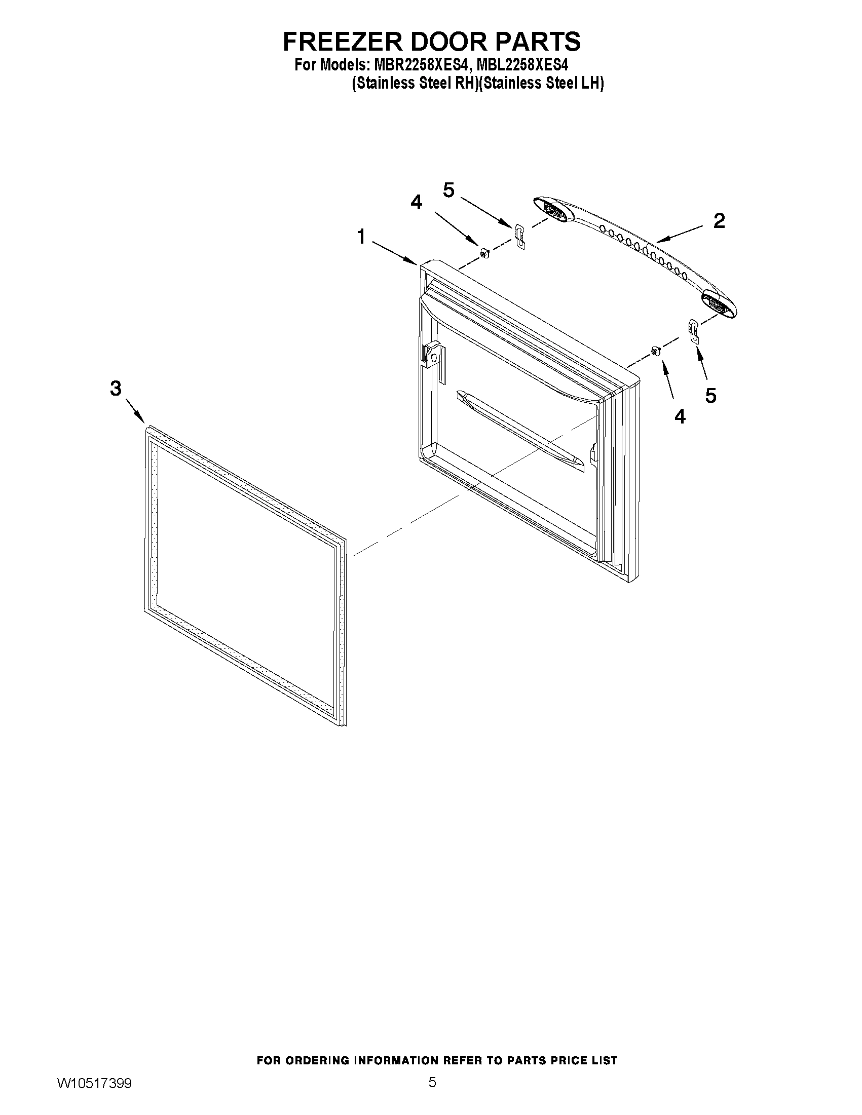 03 - FREEZER DOOR PARTS