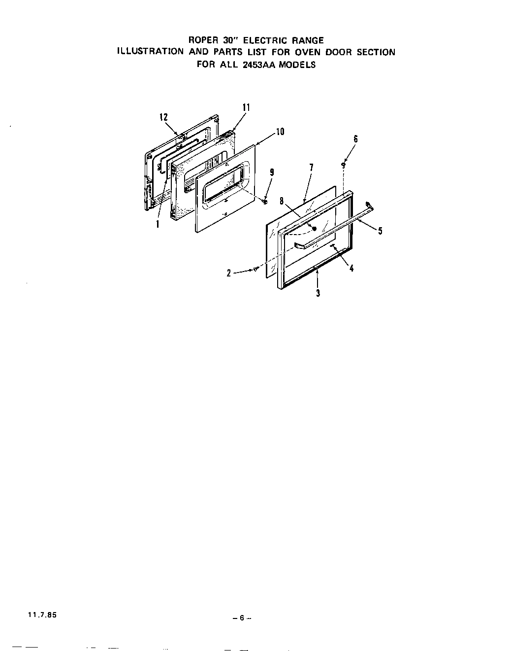 06 - OVEN DOOR