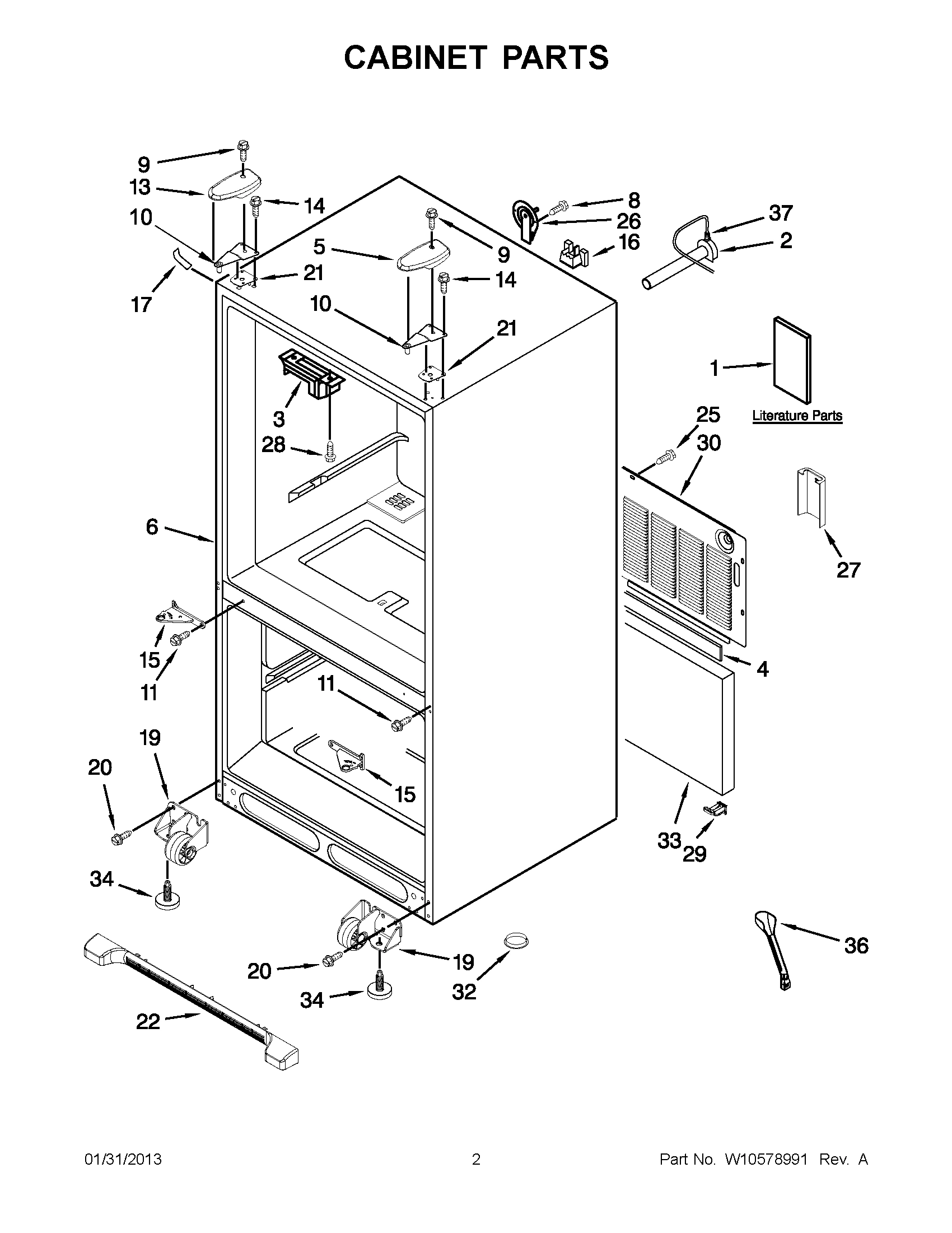 01 - CABINET PARTS