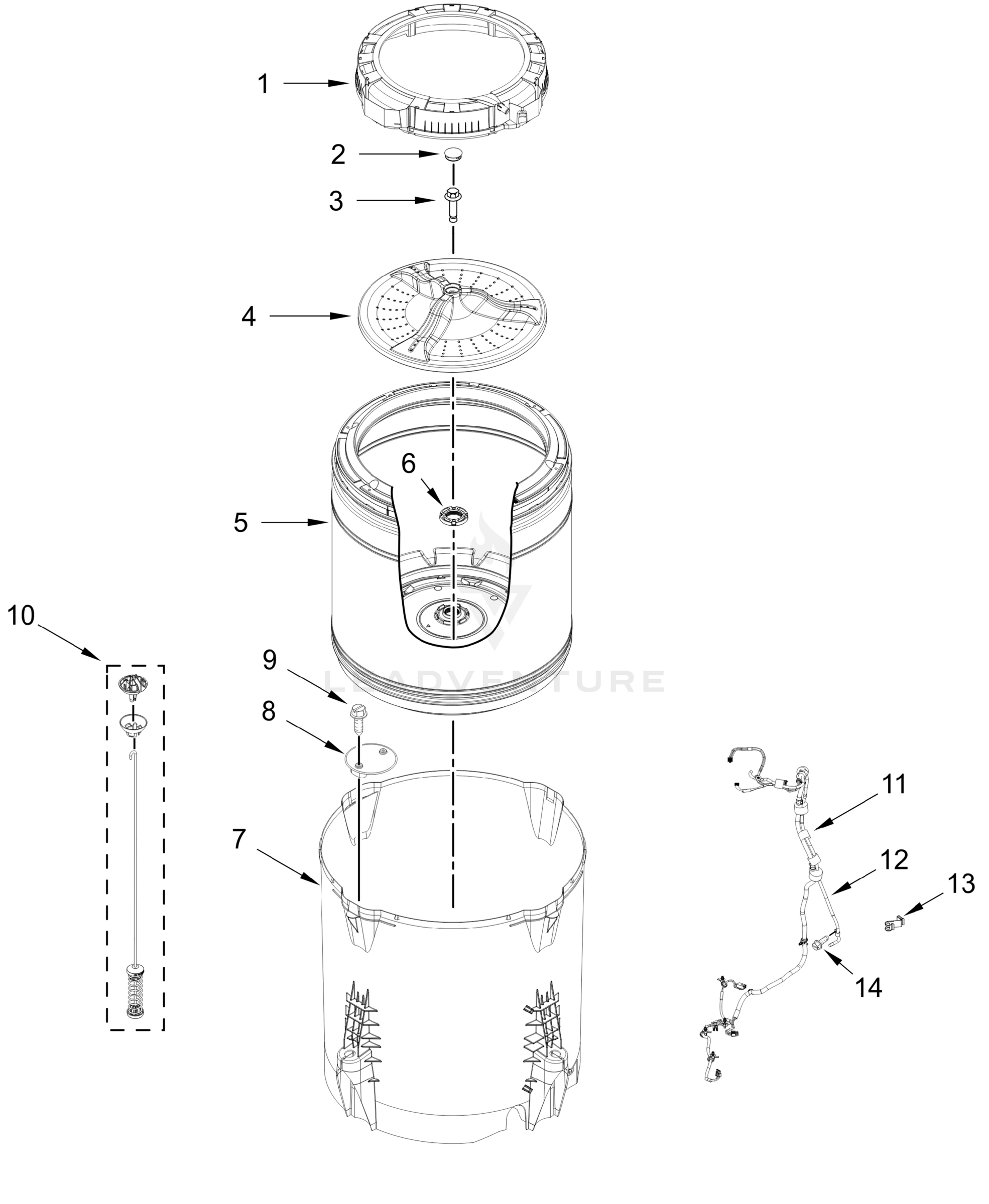 BASKET AND TUB PARTS