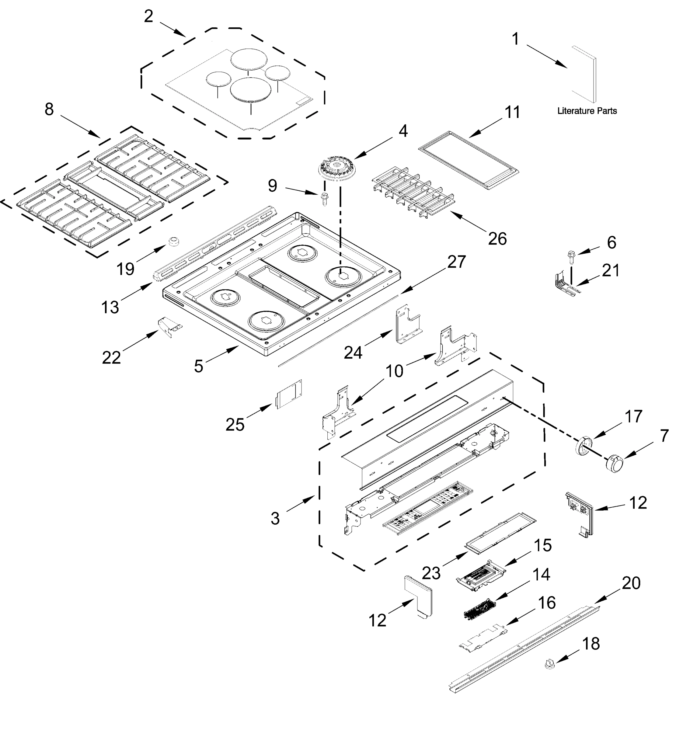 COOKTOP PARTS