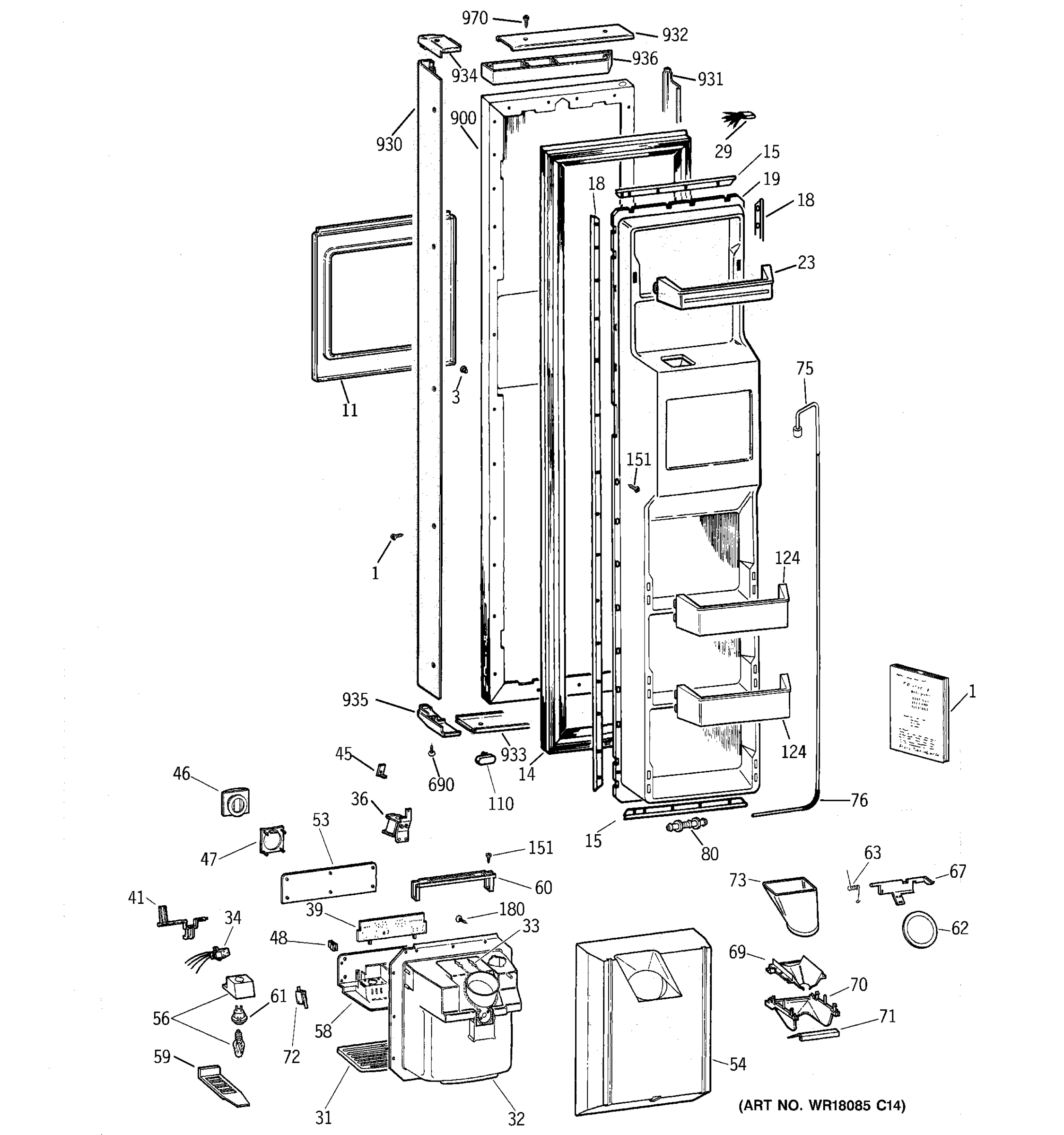 FREEZER DOOR