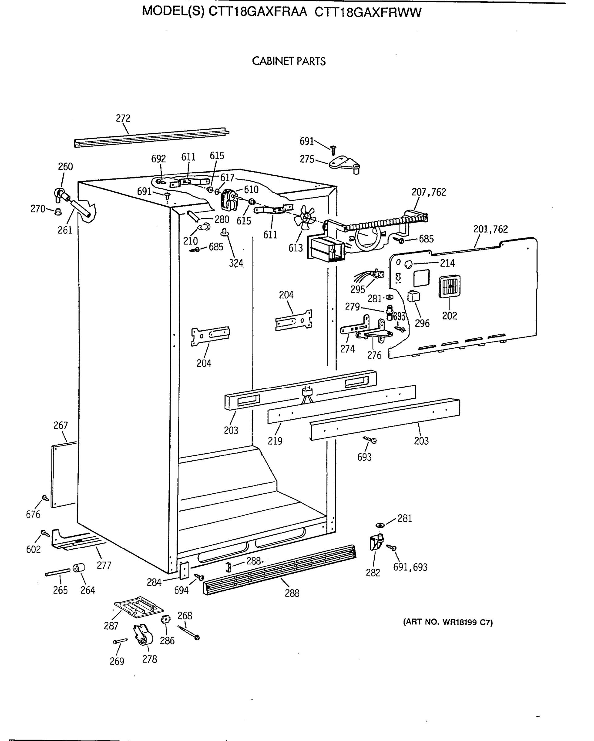 CABINET PARTS