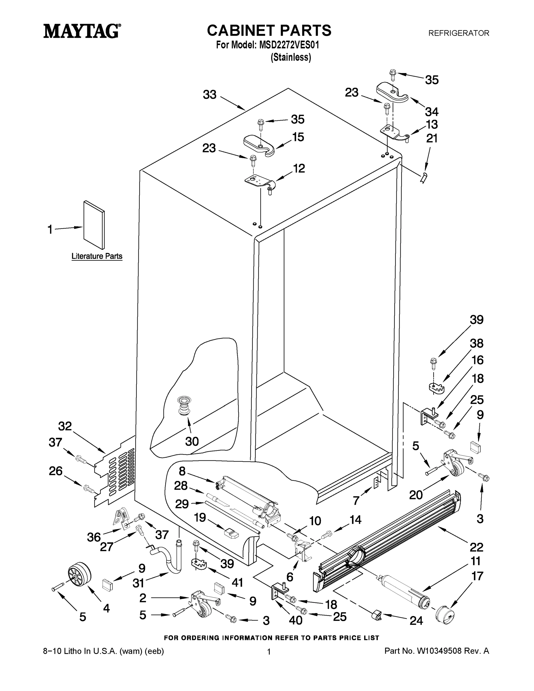01 - CABINET PARTS