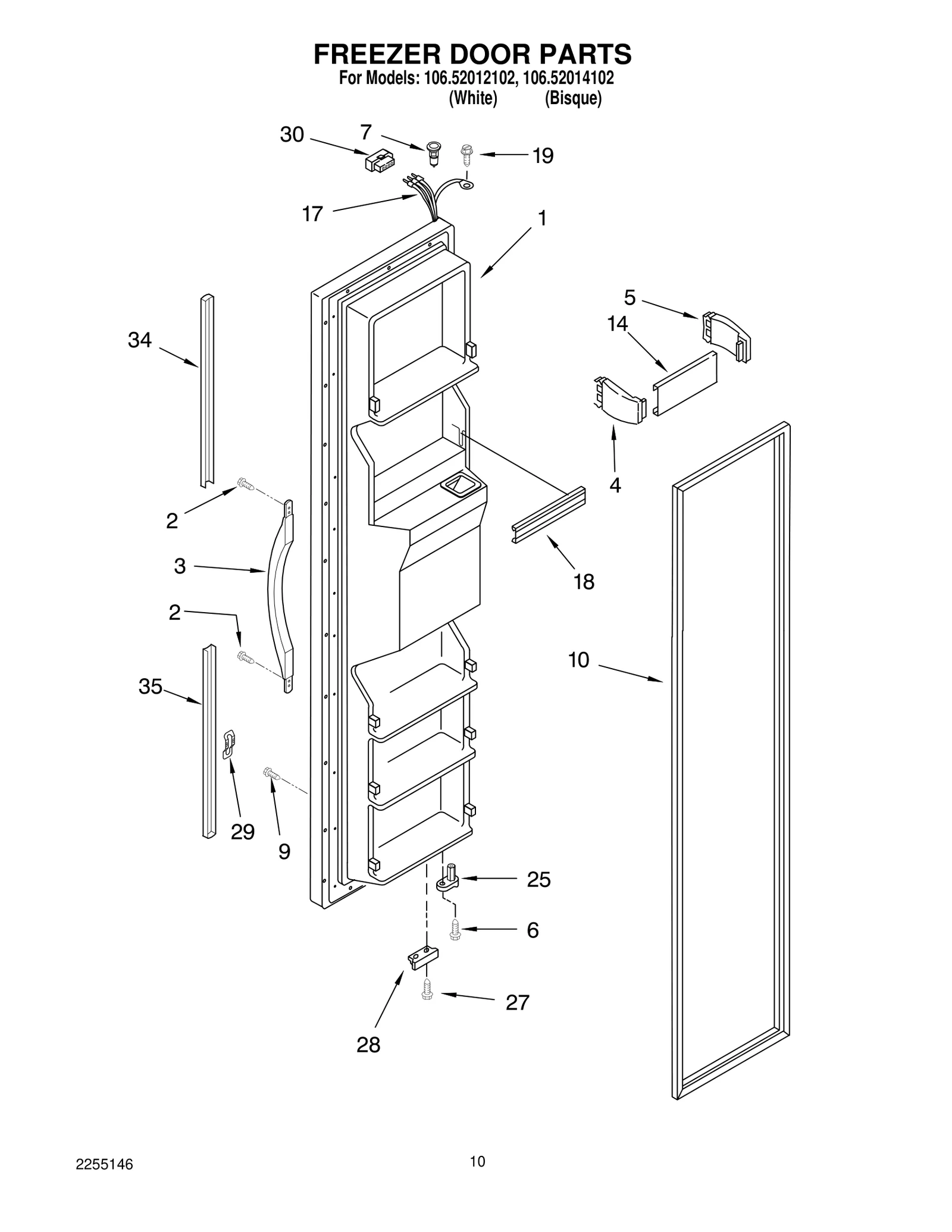 FREEZER DOOR PARTS