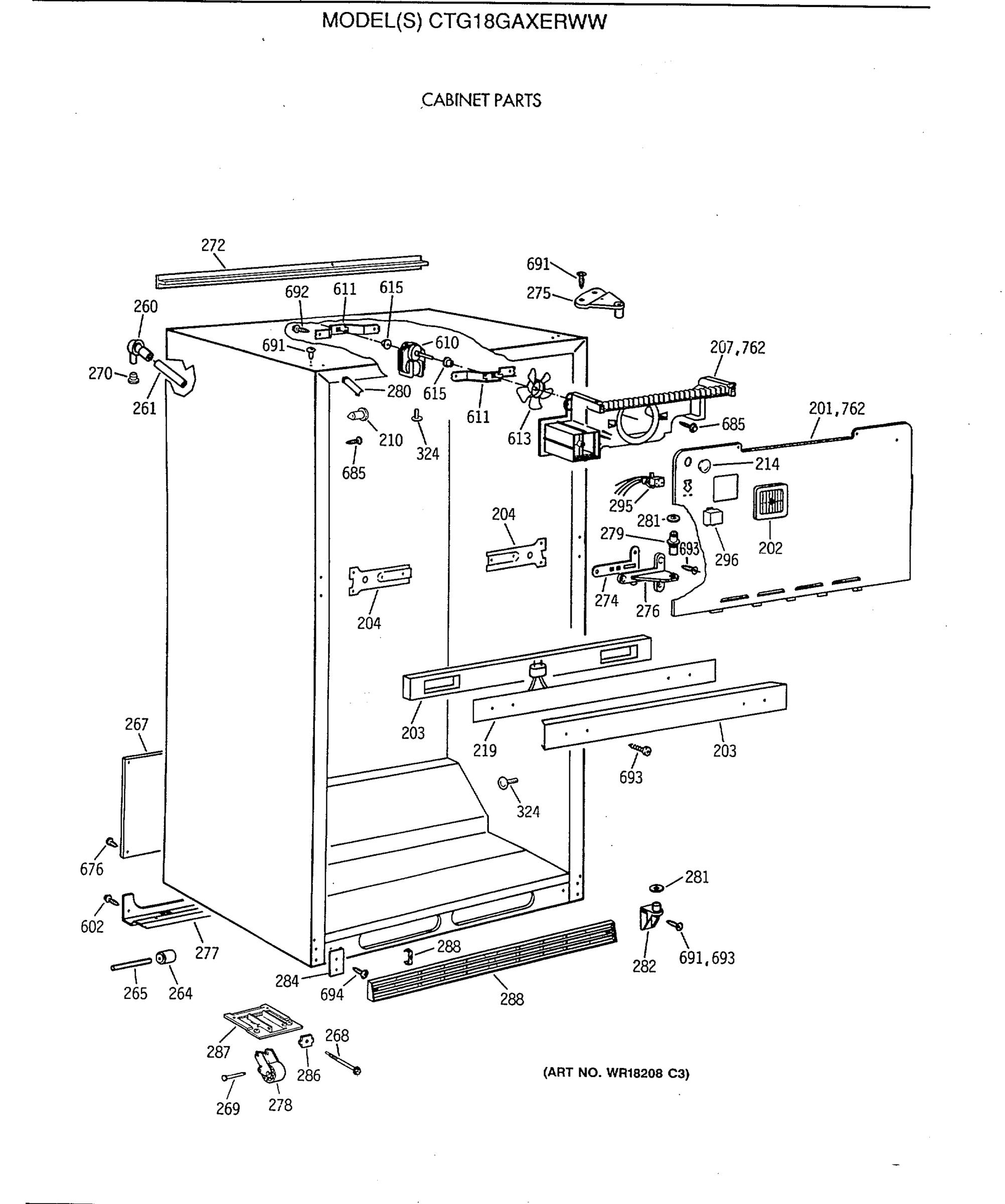 CABINET PARTS