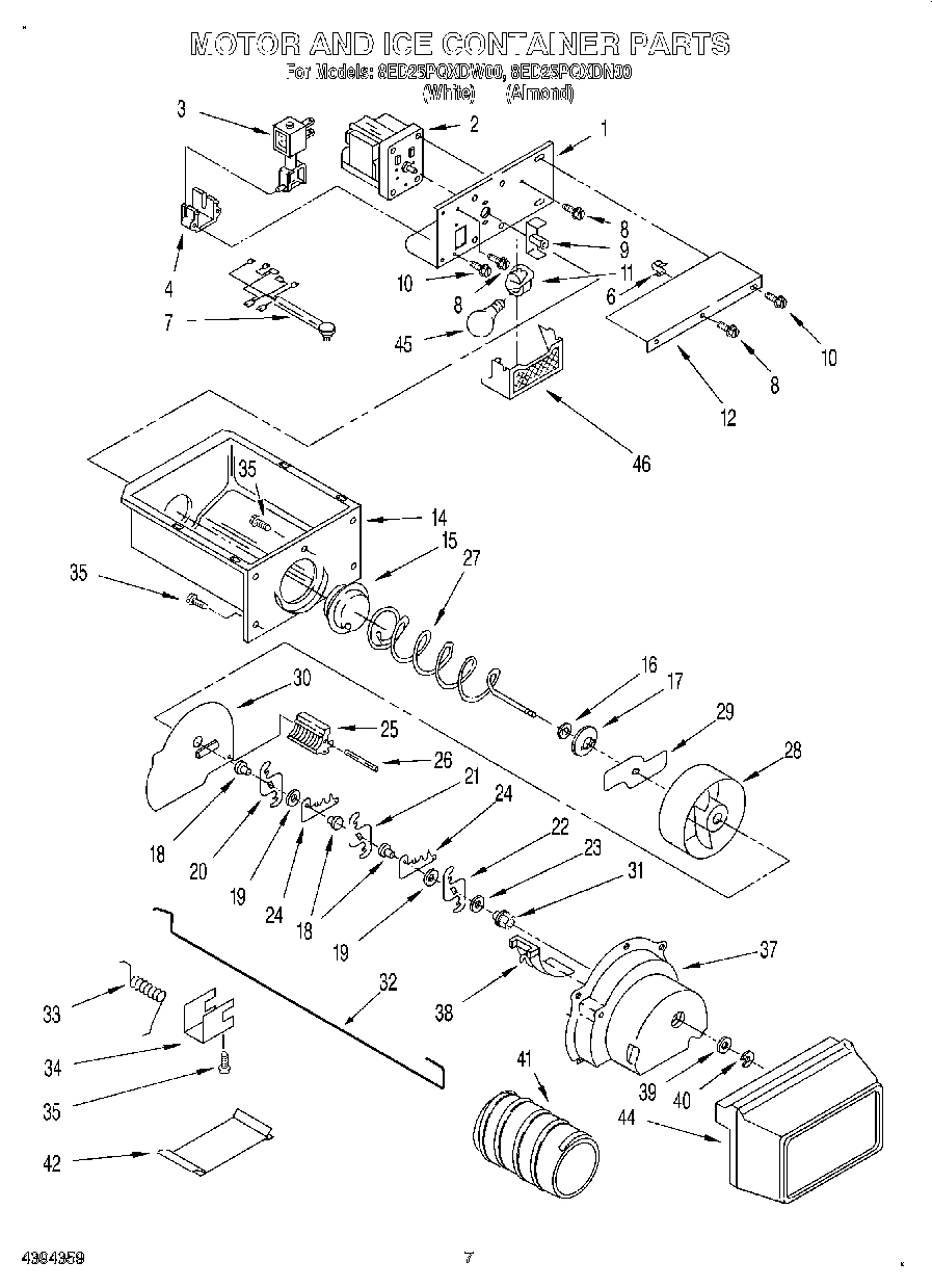 05 - MOTOR AND ICE CONTAINER