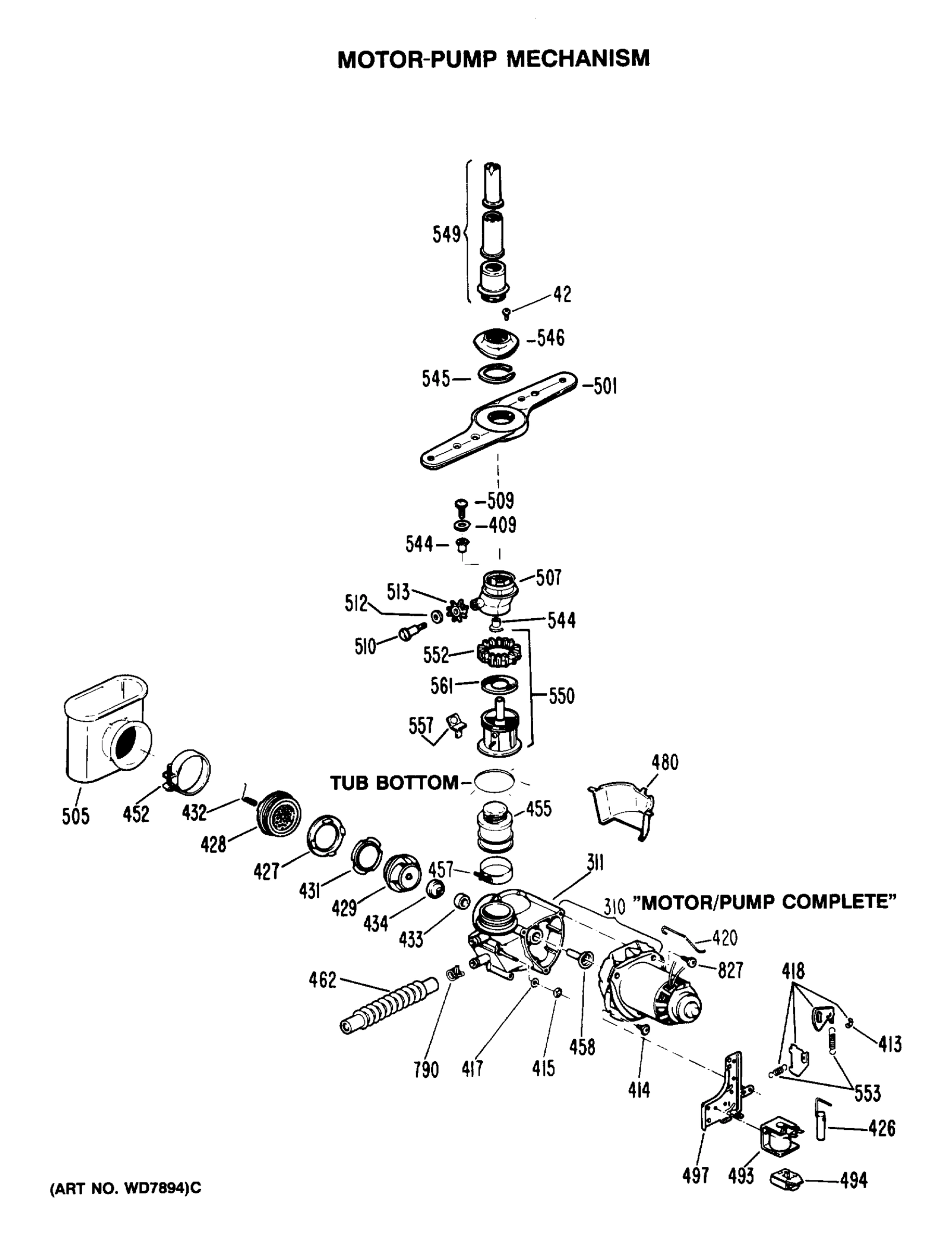 MOTOR-PUMP MECHANISM