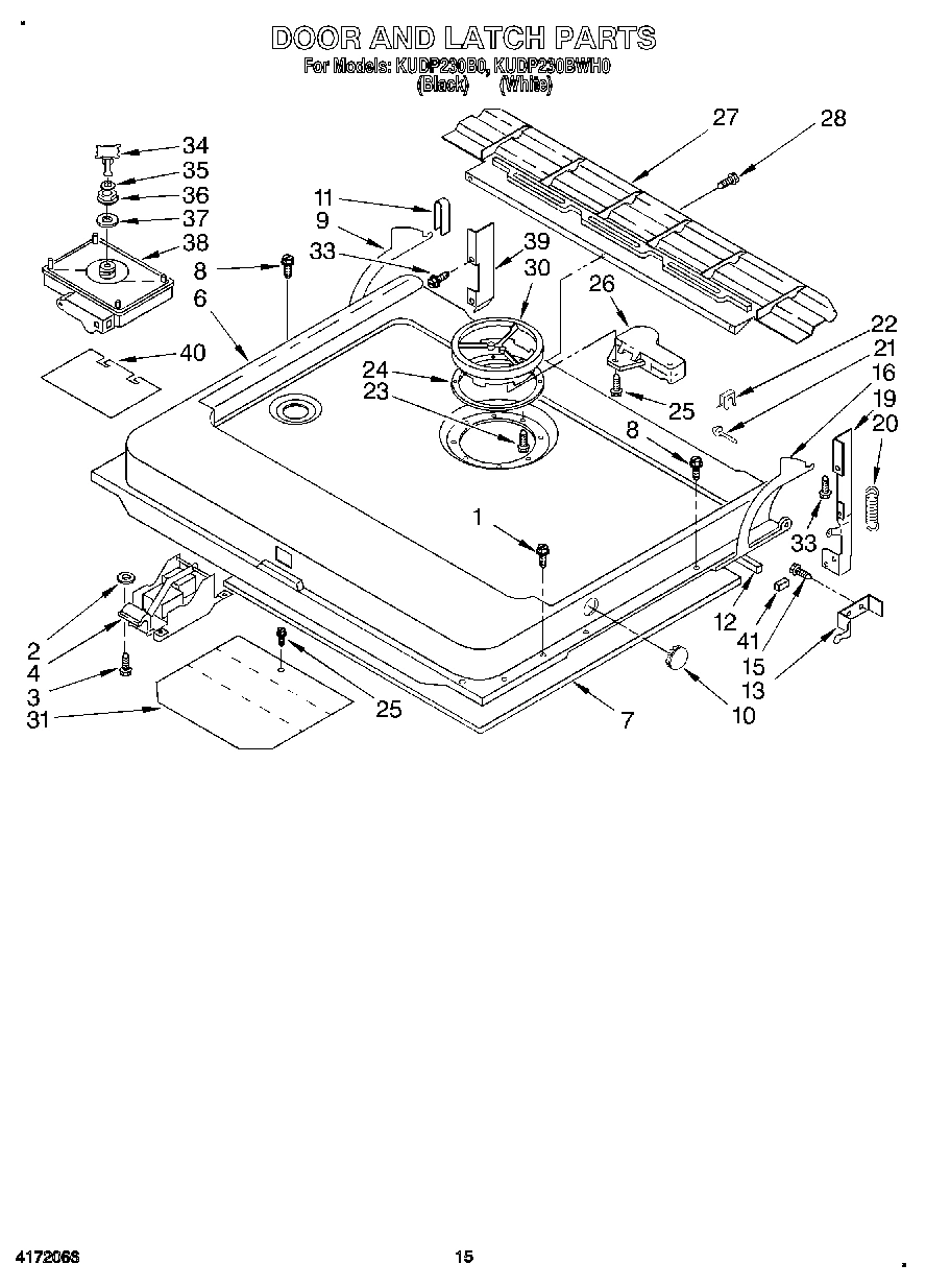 12 - DOOR AND LATCH