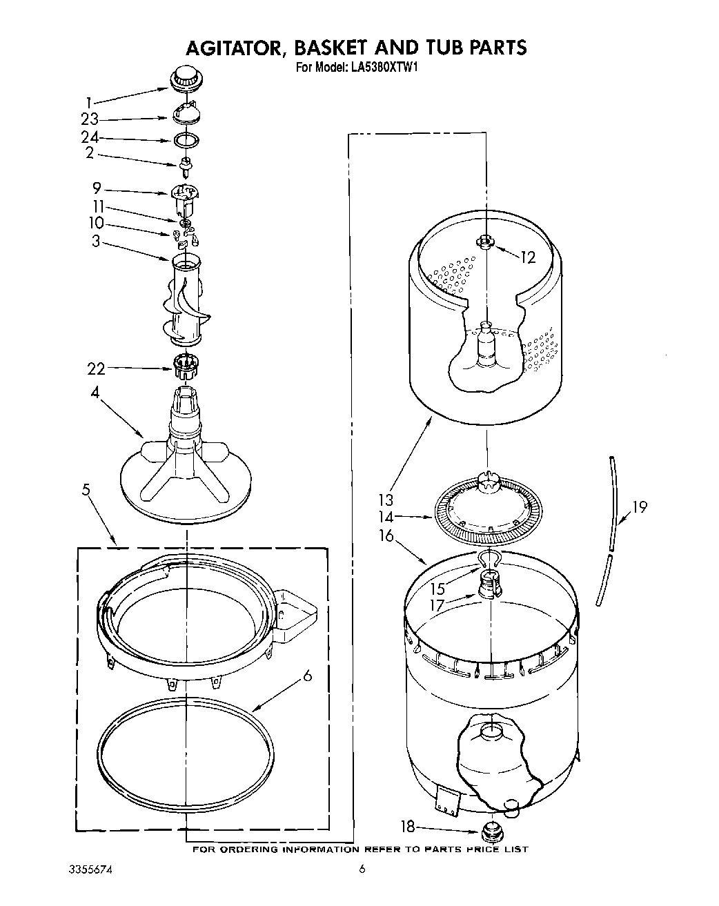 05 - AGITATOR, BASKET AND TUB