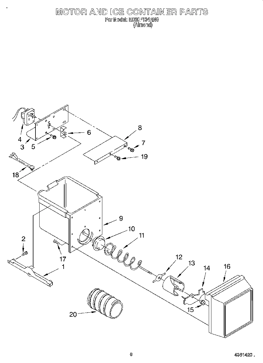 04 - MOTOR AND ICE CONTAINER