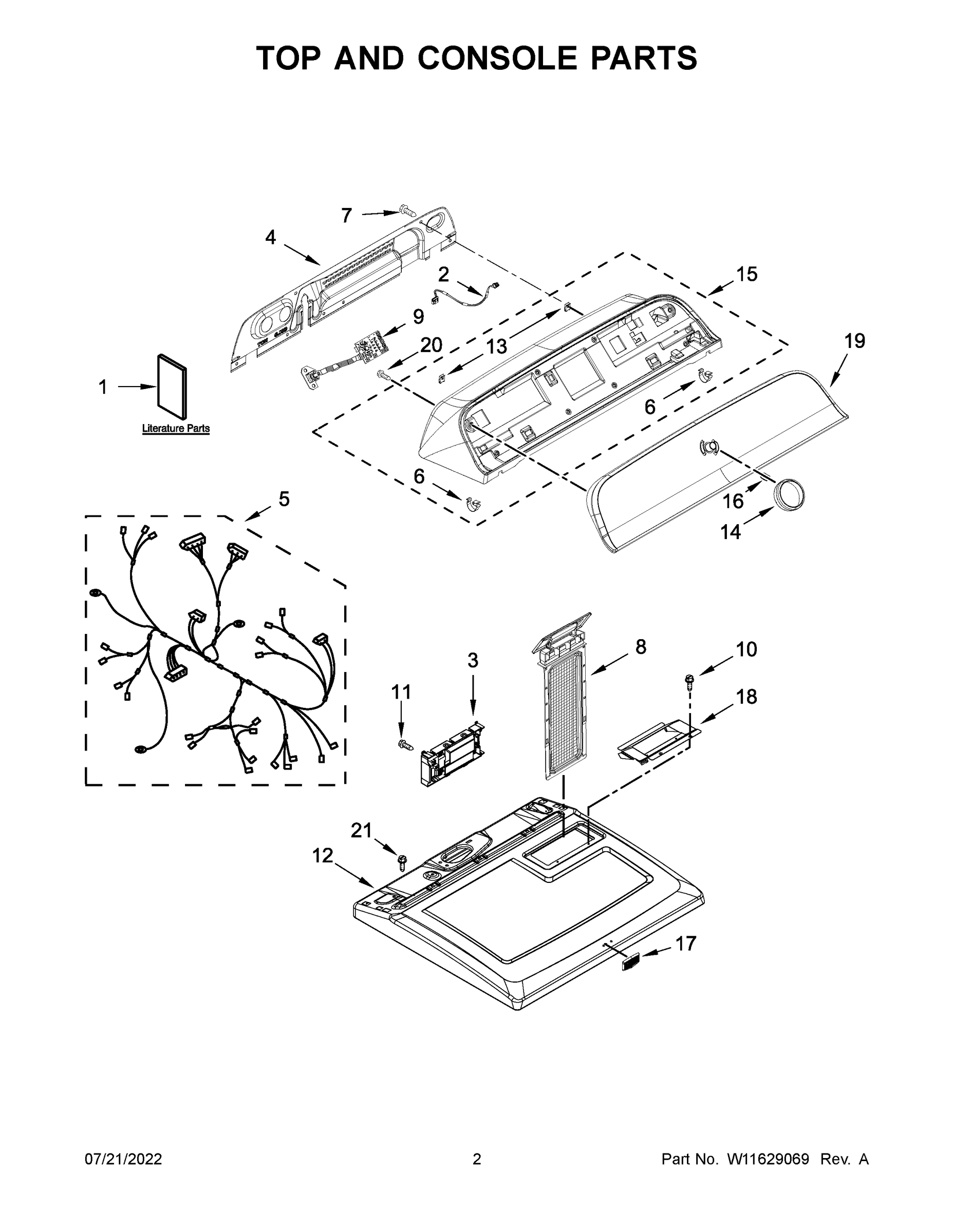 02 - TOP AND CONSOLE PARTS