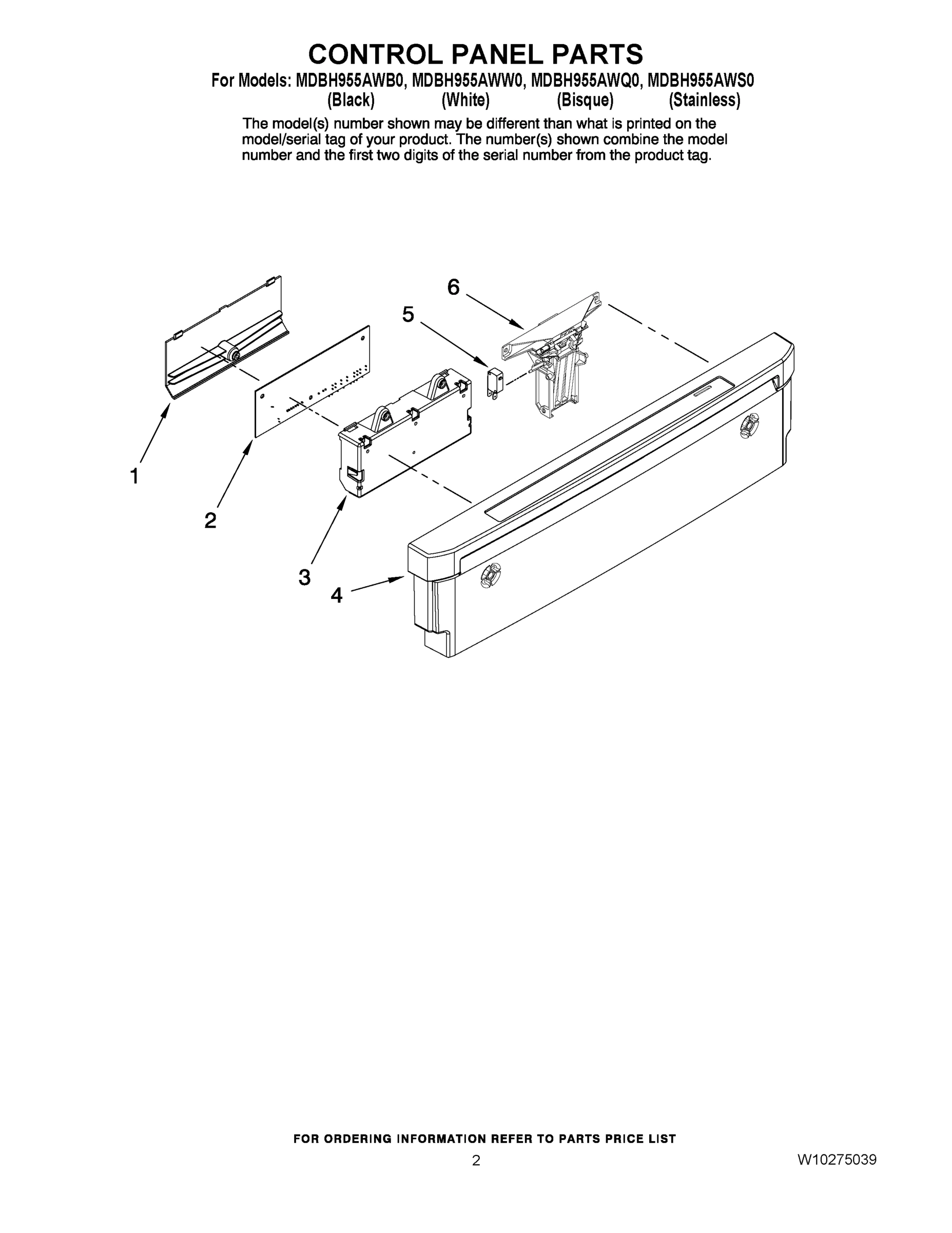 02 - CONTROL PANEL PARTS