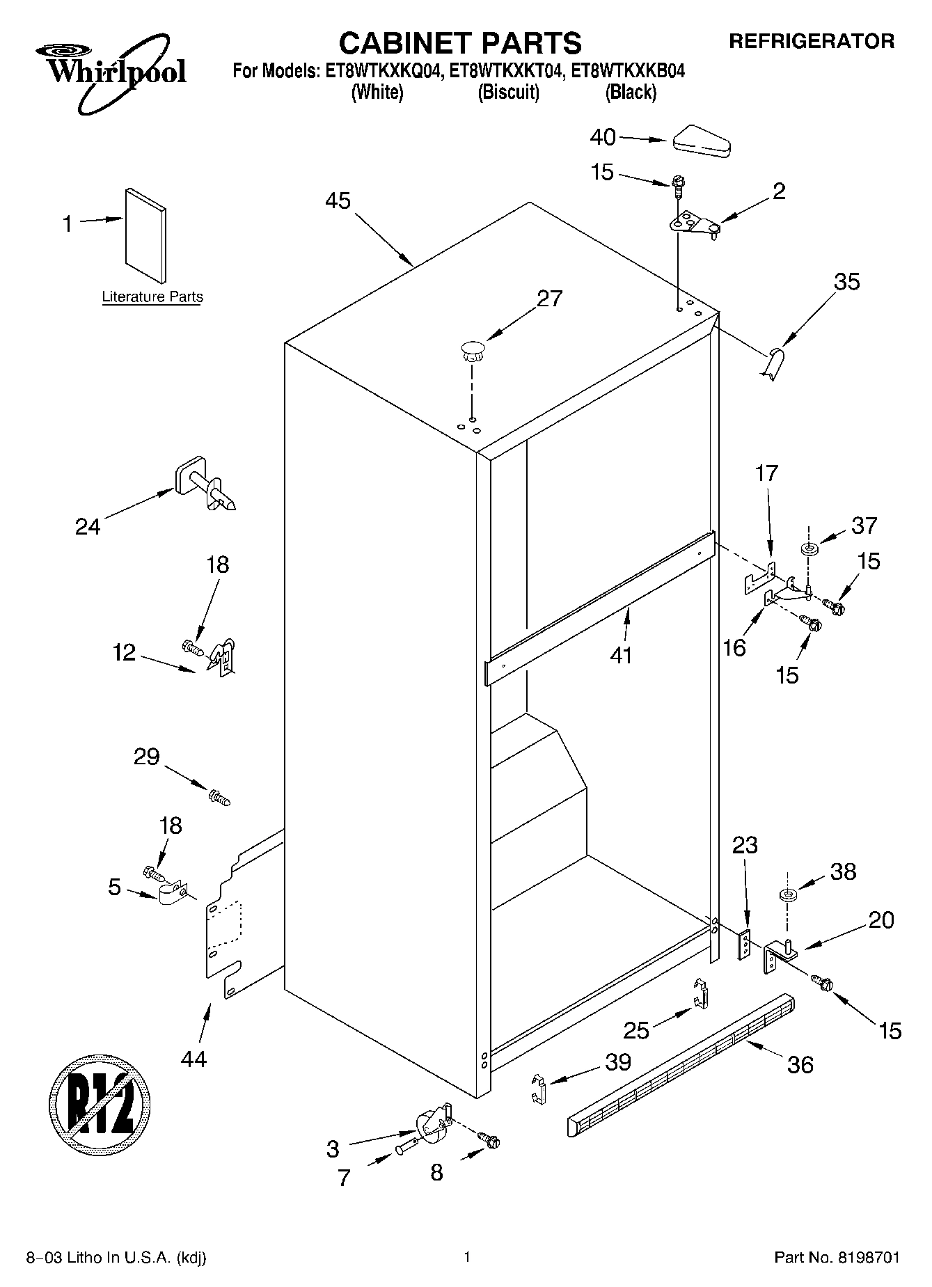 01 - CABINET PARTS