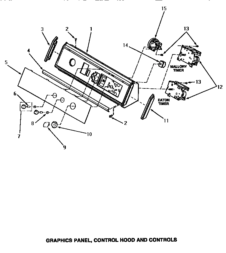 10 - GRAPHICS PANEL, CONTROL HOOD & CONTROLS