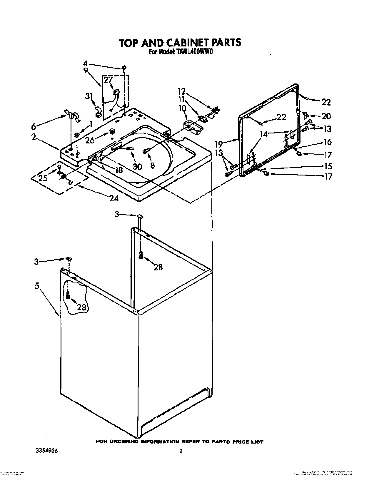 02 - TOP AND CABINET, LIT/OPTIONAL
