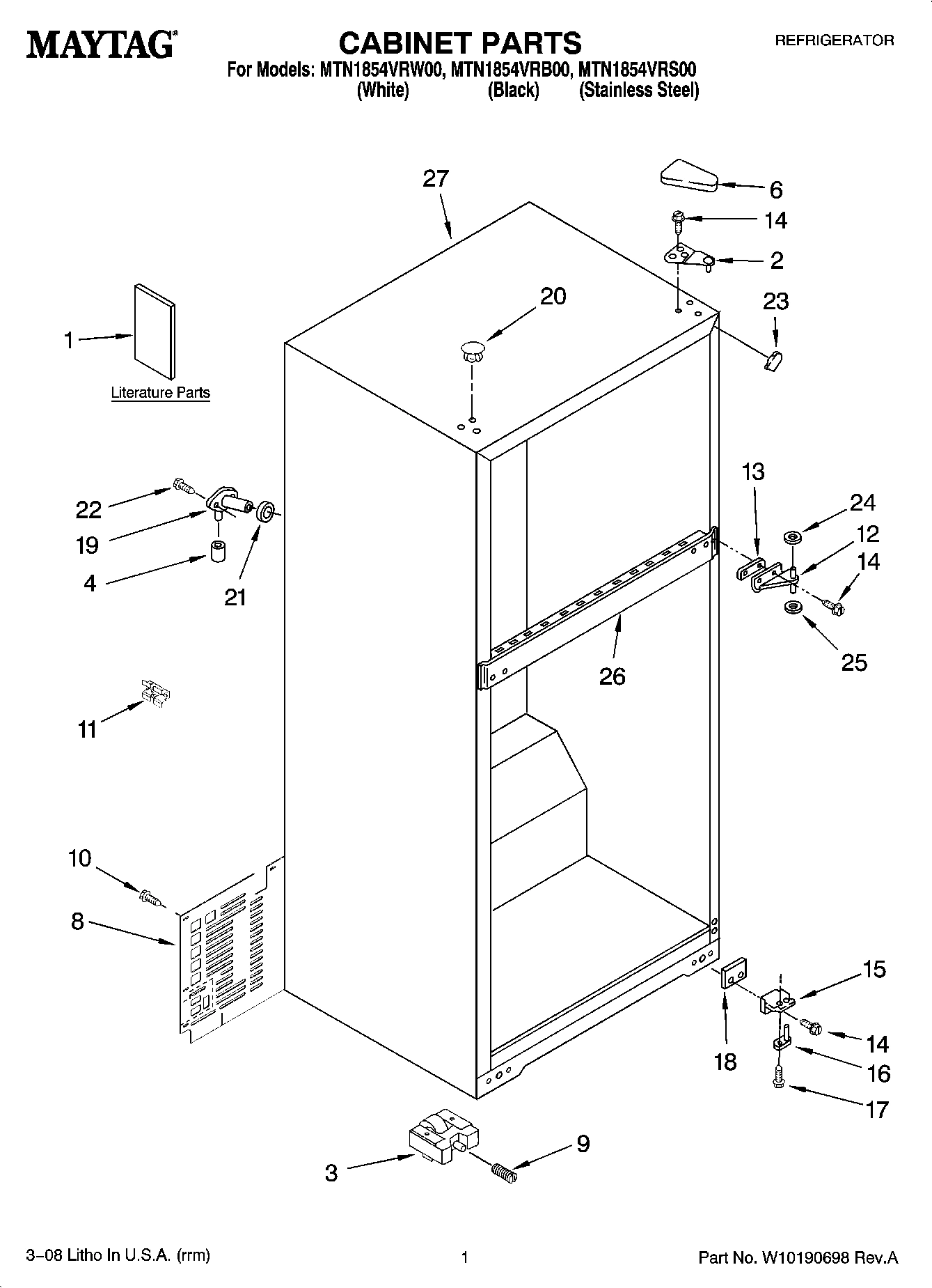01 - CABINET PARTS