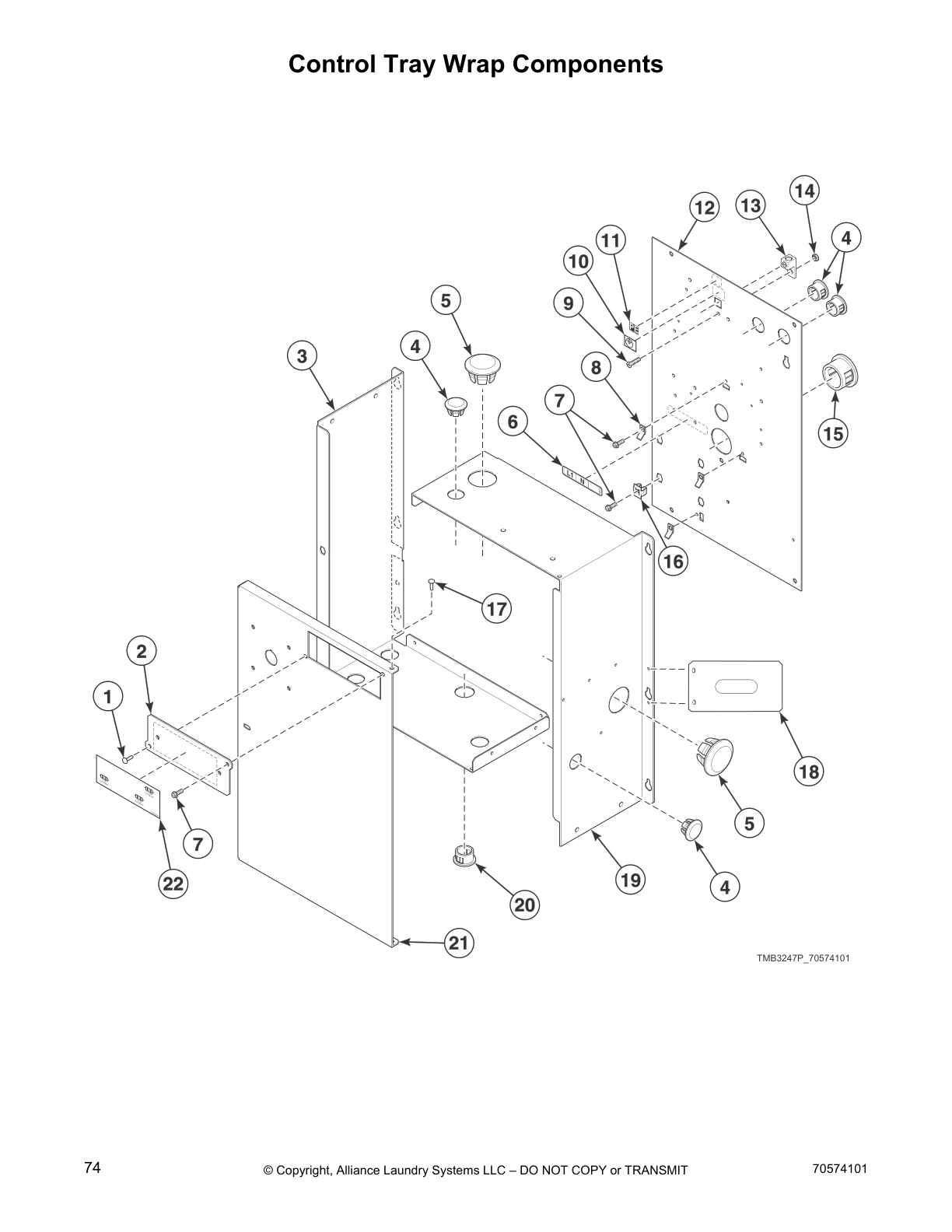 Control Tray Wrap Components