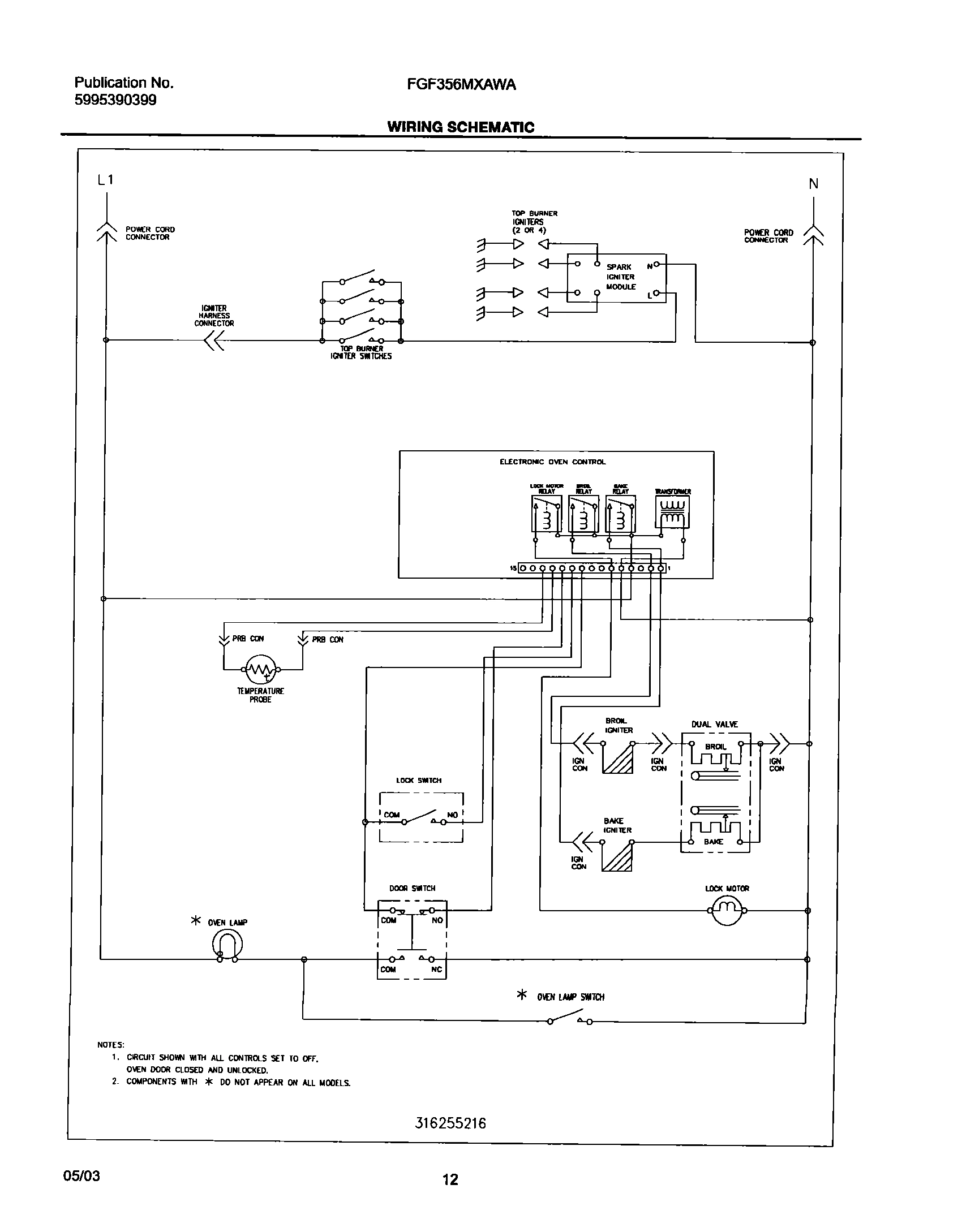 12 - WIRING SCHEMATIC