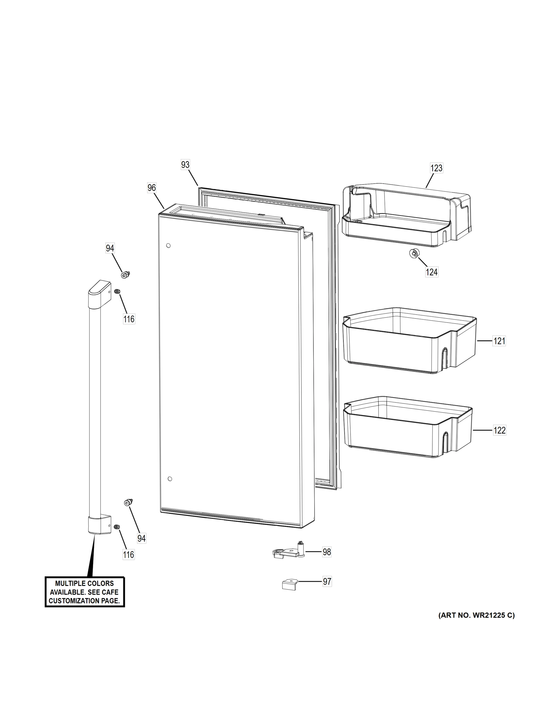 REFRIGERATOR DOOR - RH