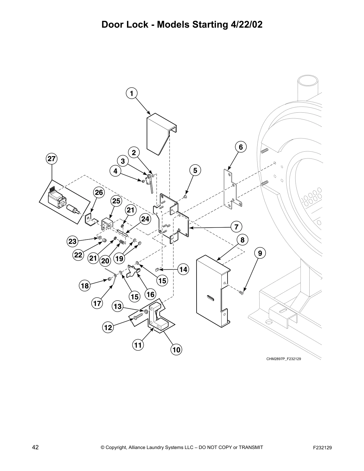 Door Lock - Models Starting 4/22/02