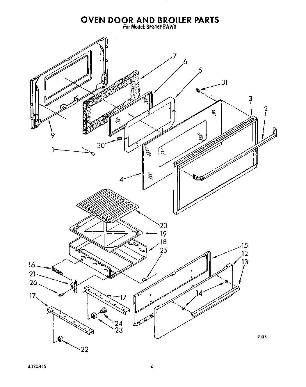 05 - OVEN DOOR AND BROILER