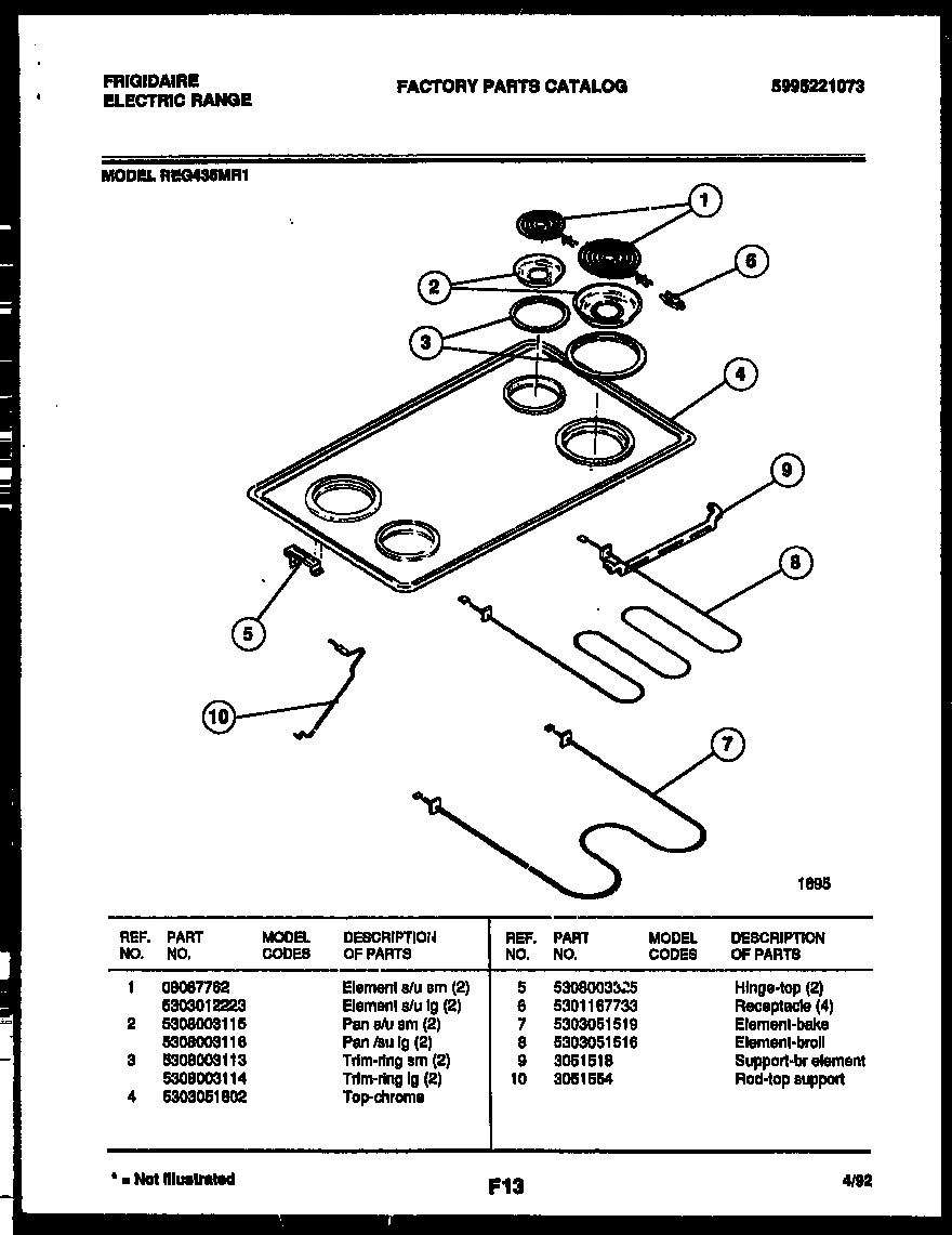 03 - COOKTOP AND BROILER PARTS