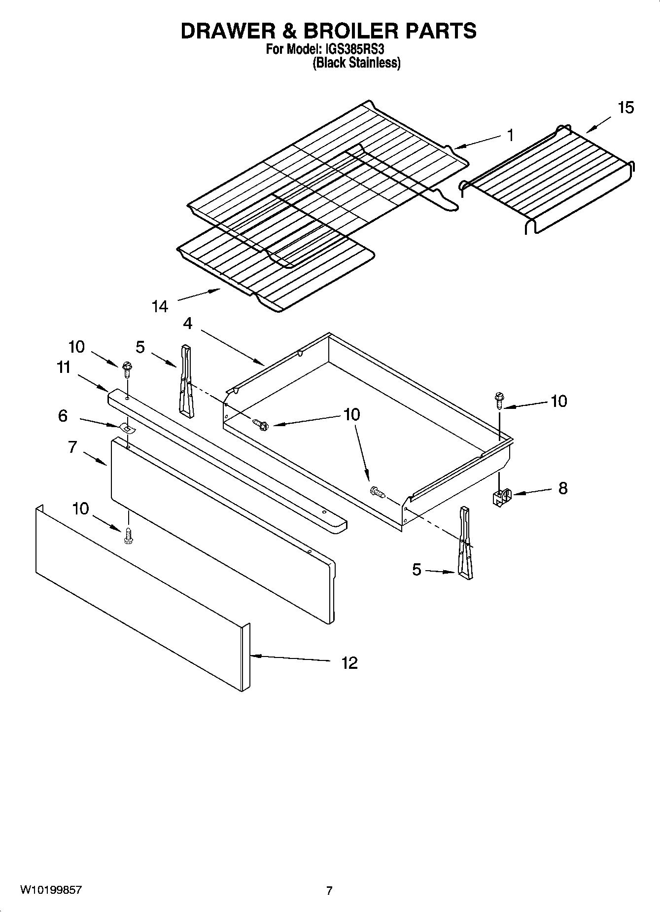 05 - DRAWER & BROILER PARTS