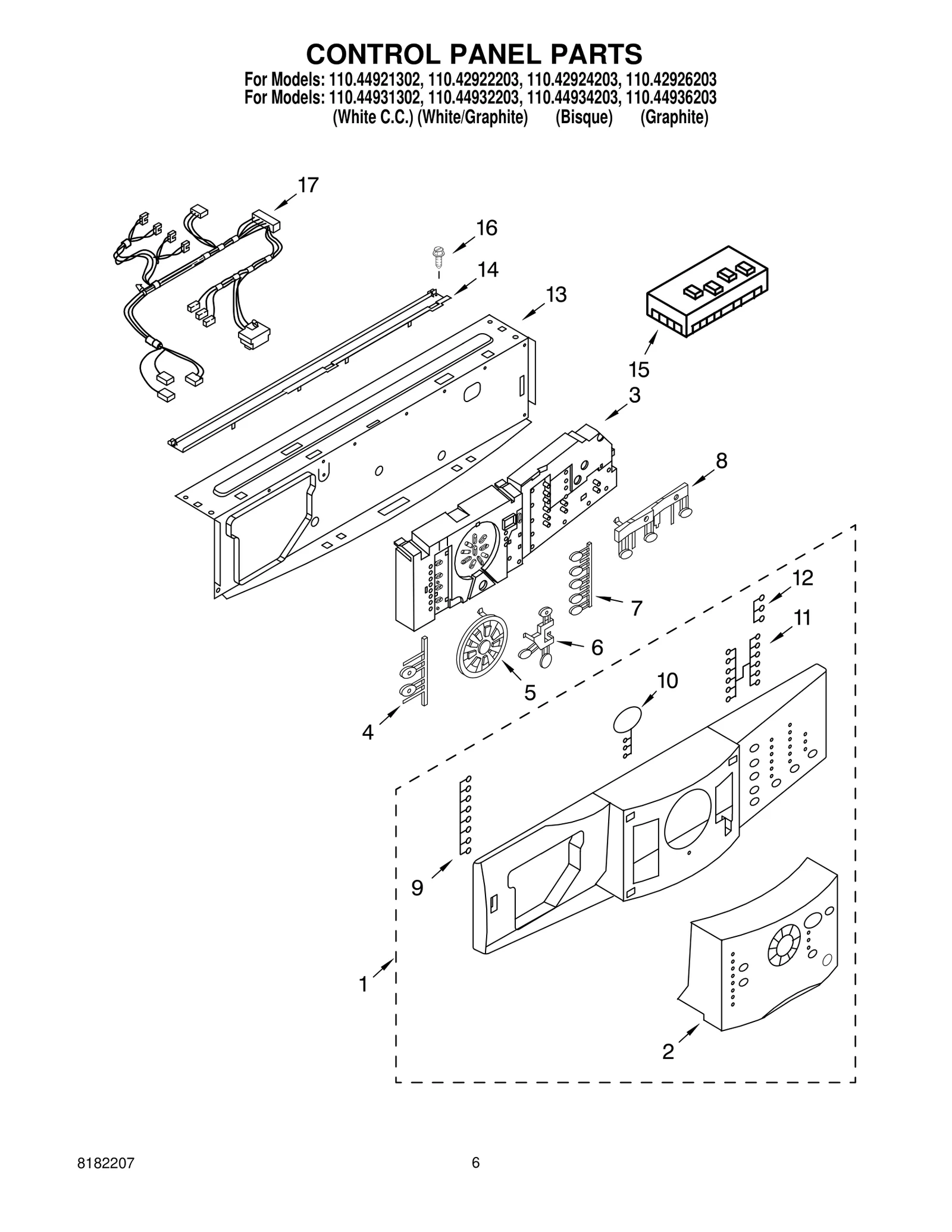 CONTROL PANEL PARTS