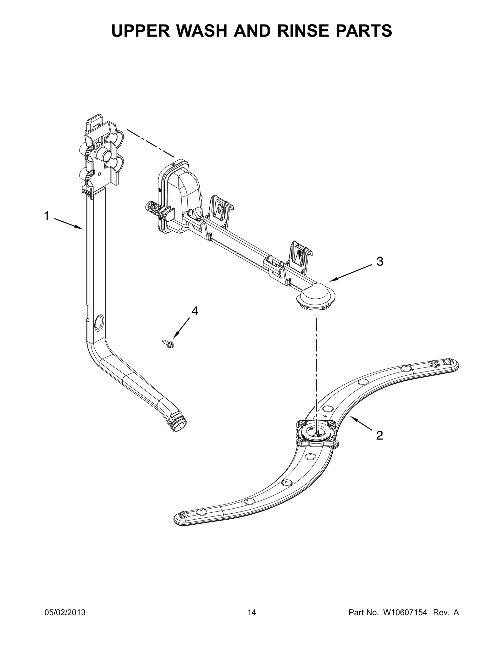UPPER WASH AND RINSE PARTS